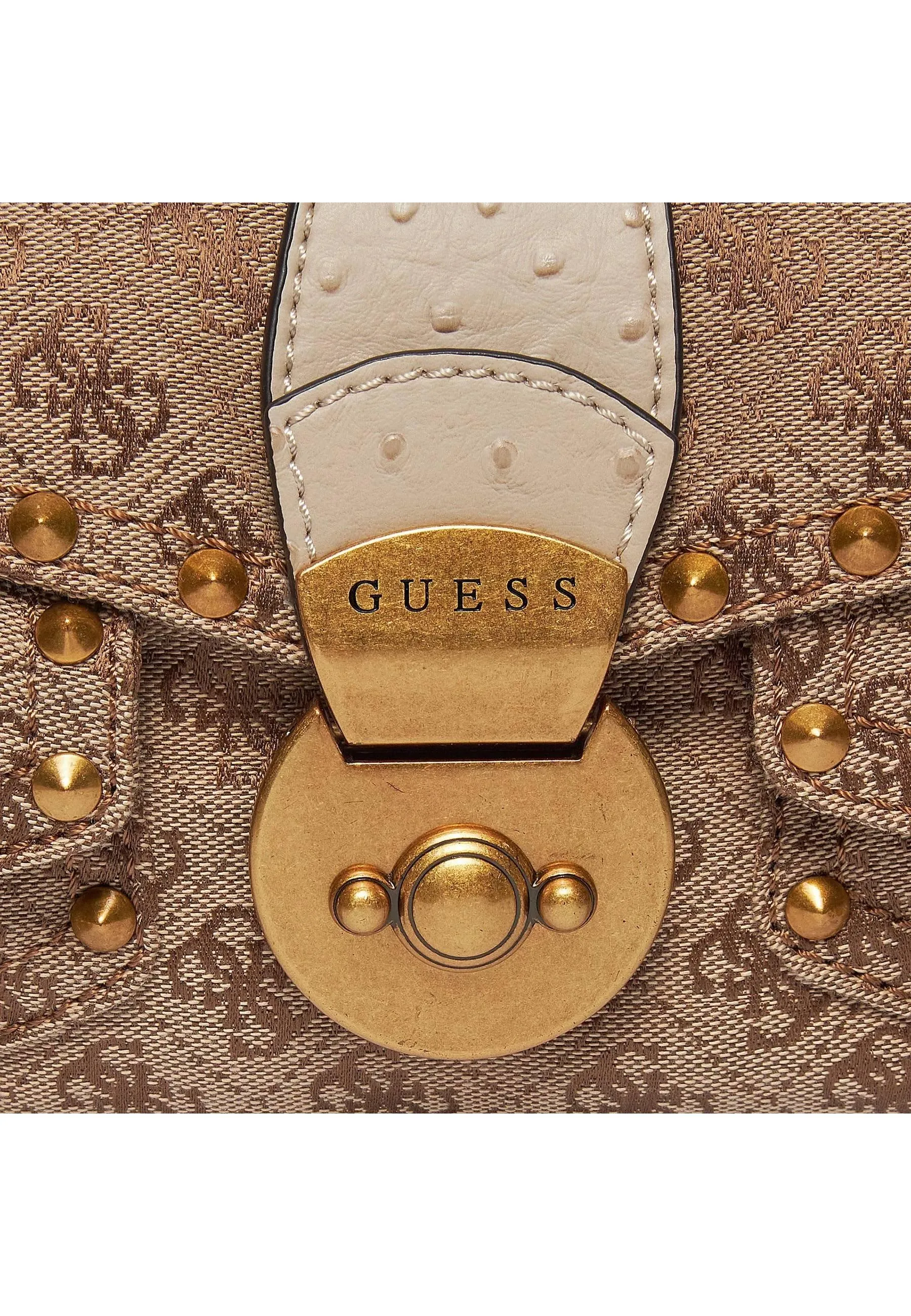 GUESS Sardinia Vintage Borsa Donna Latte Logo JB900819