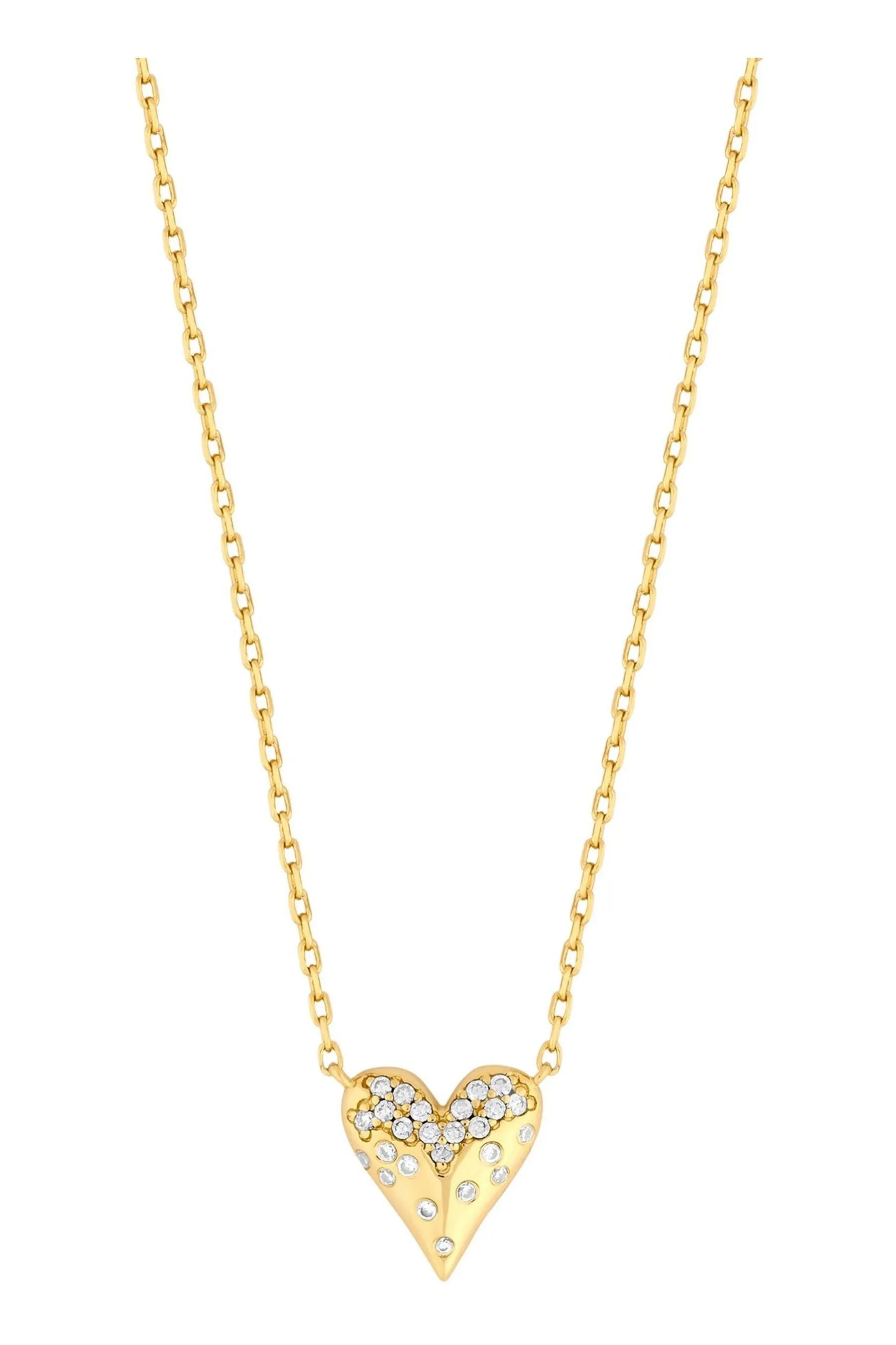 Inicio - Collana con pendente a cuore con zirconia cubica