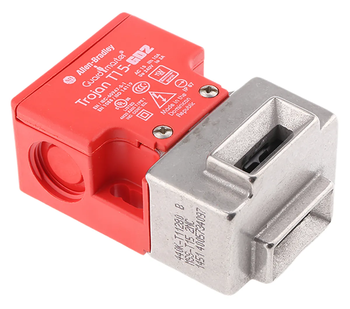 Interruttore di interblocco di sicurezza Allen Bradley Guardmaster 440K, 2NC, A chiave, IP67, 600V, 2,2A