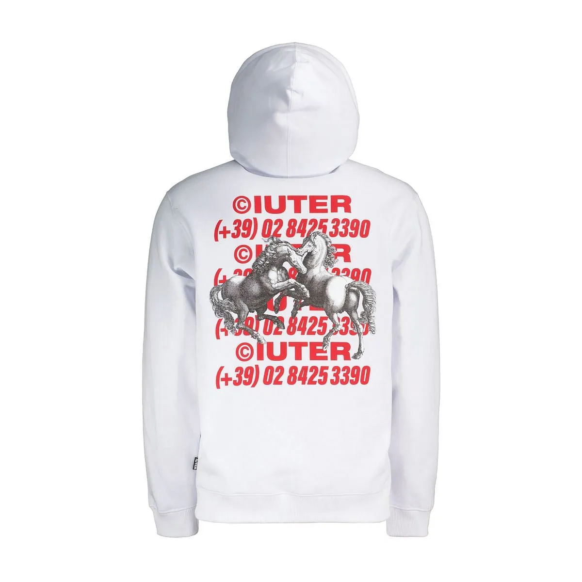      IUTER FELPA CON CAPPUCCIO HORSES  