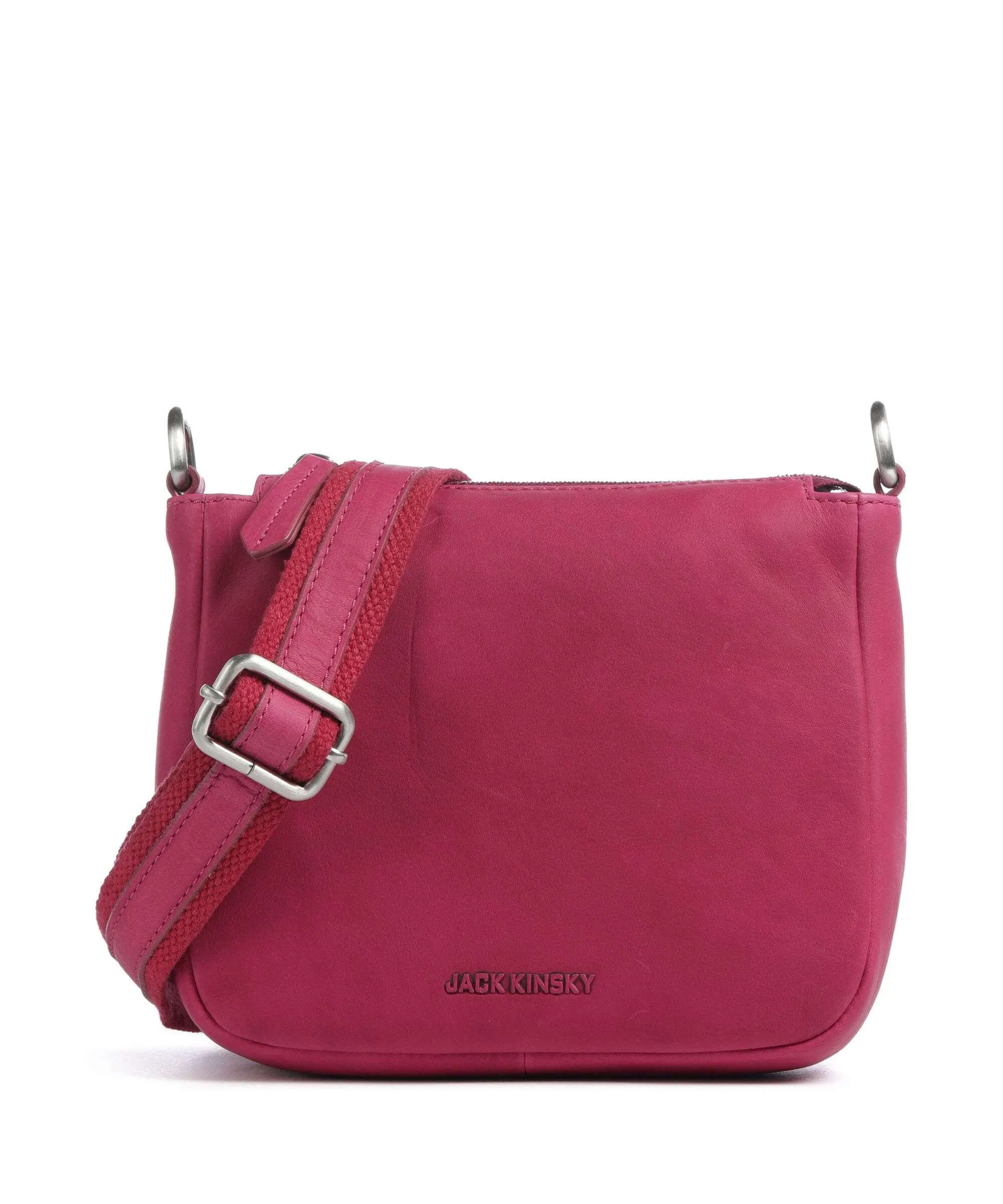  Jack Kinsky Aruba 3 Borsa a tracolla pelle a grana fine pink  