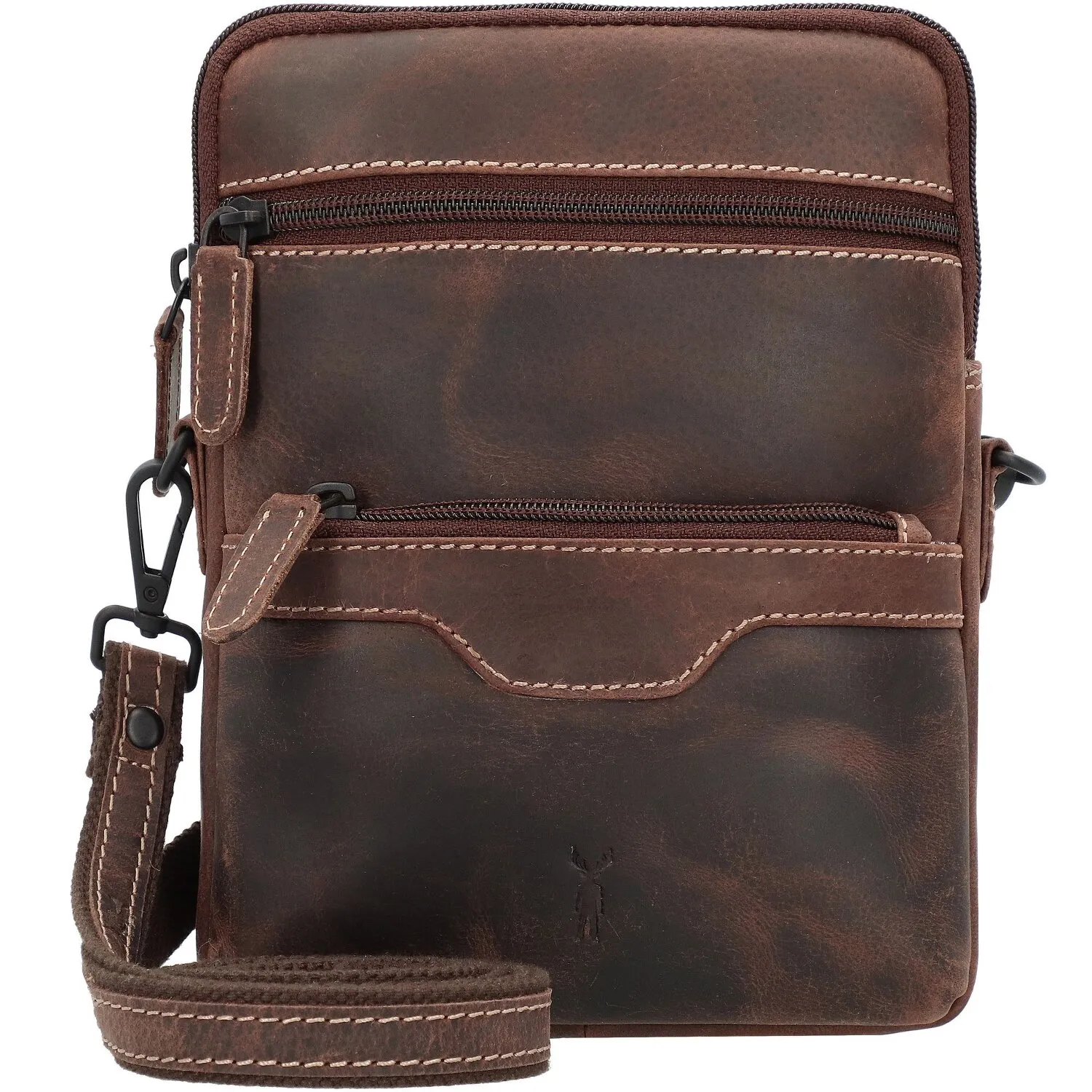 Jack Kinsky Baltimore 11 Borsa a tracolla in pelle 16 cm