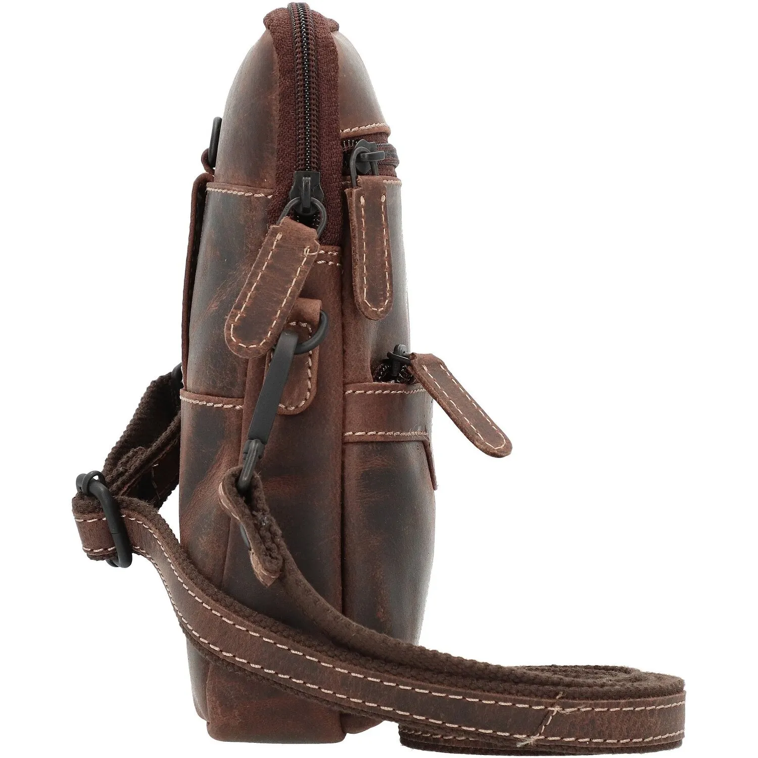 Jack Kinsky Baltimore 11 Borsa a tracolla in pelle 16 cm