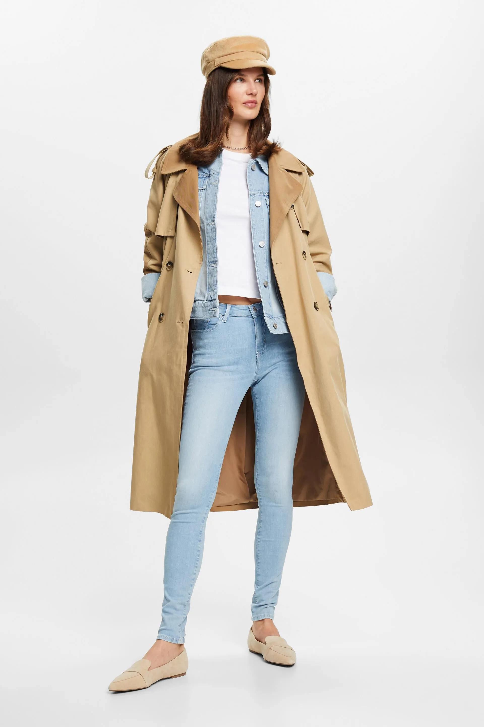 Jeans skinny in cotone sostenibile