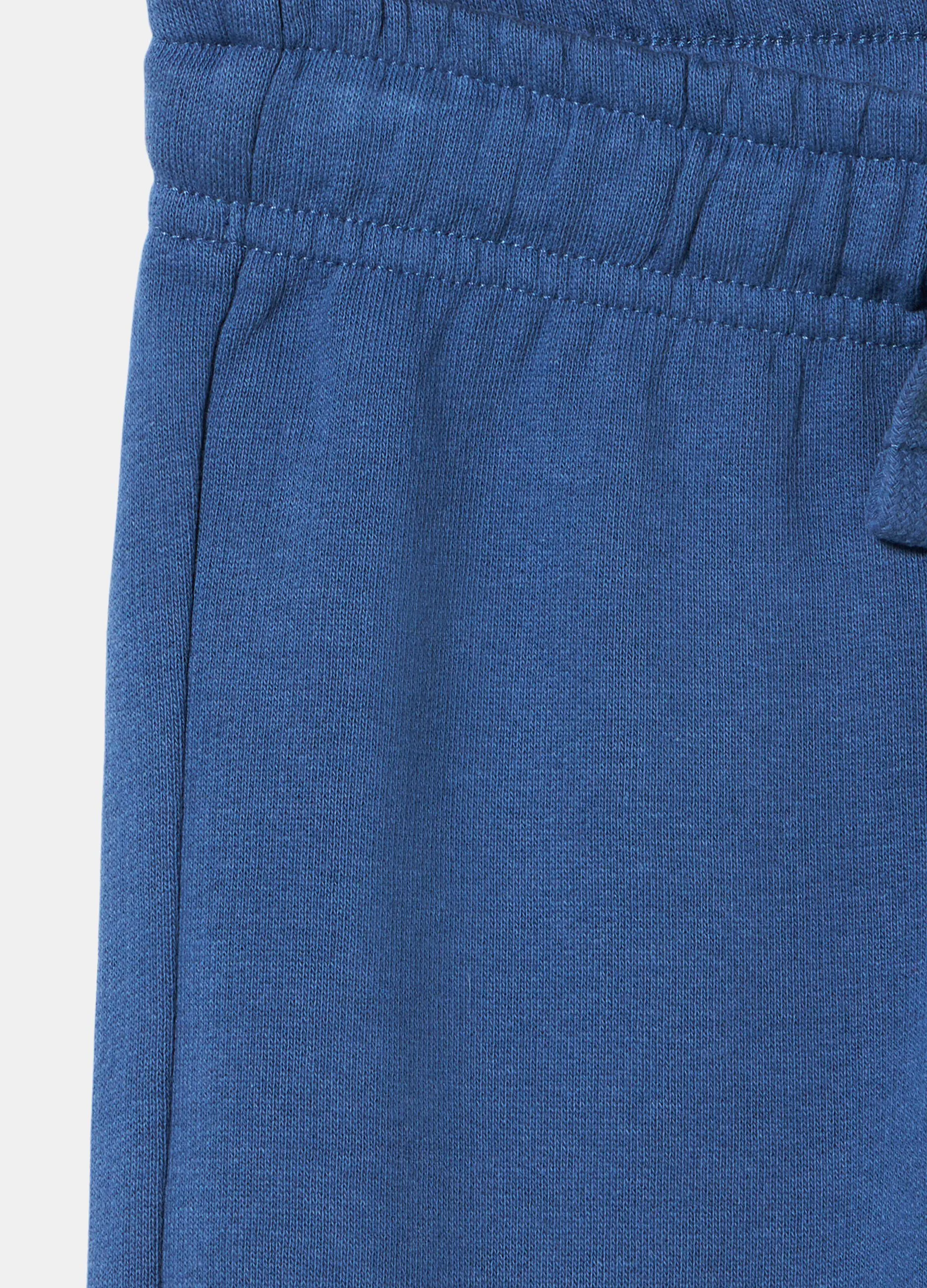 Joggers in felpa di puro cotone bambino