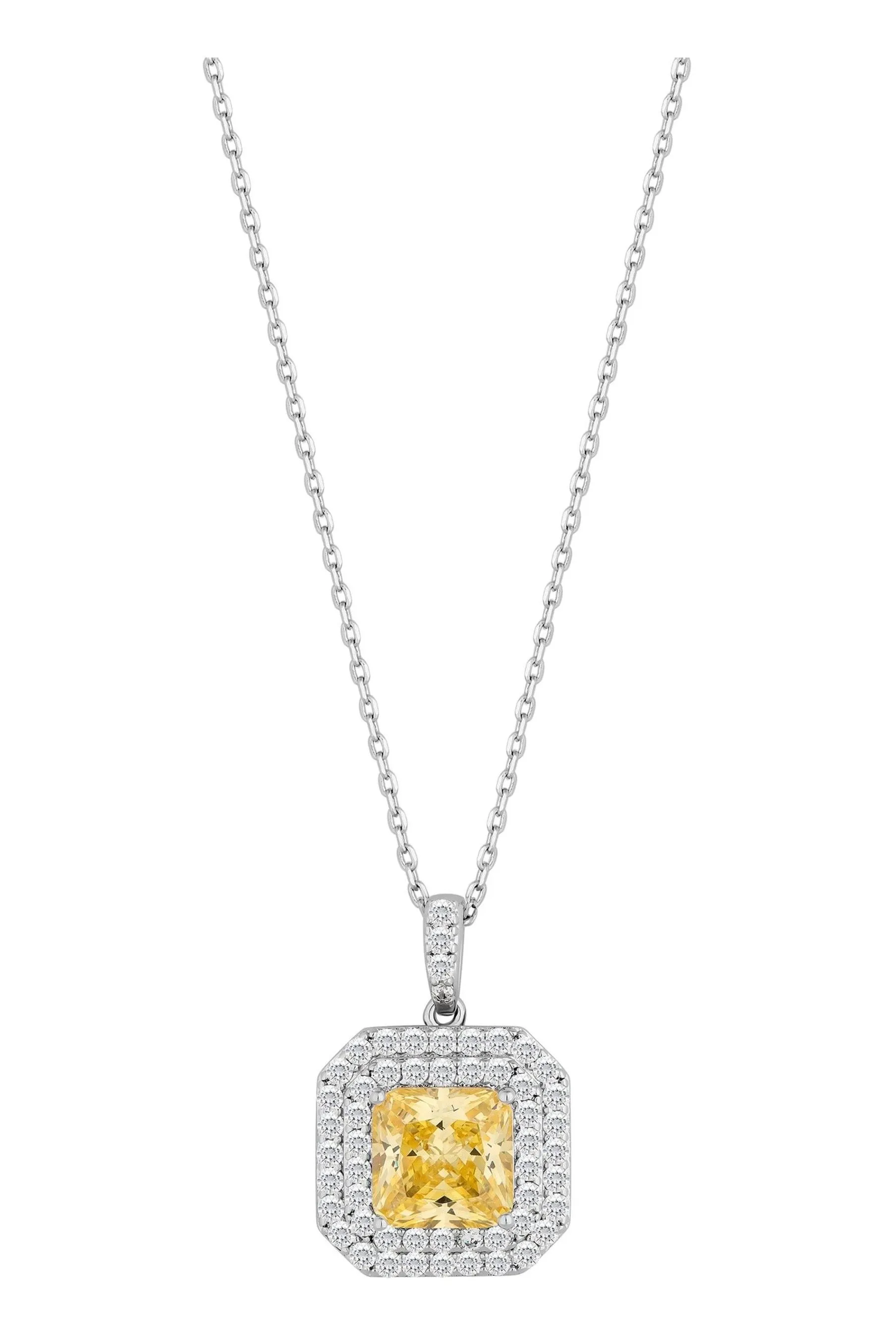 Jon Richard - Collana con pendente con zirconia cubica