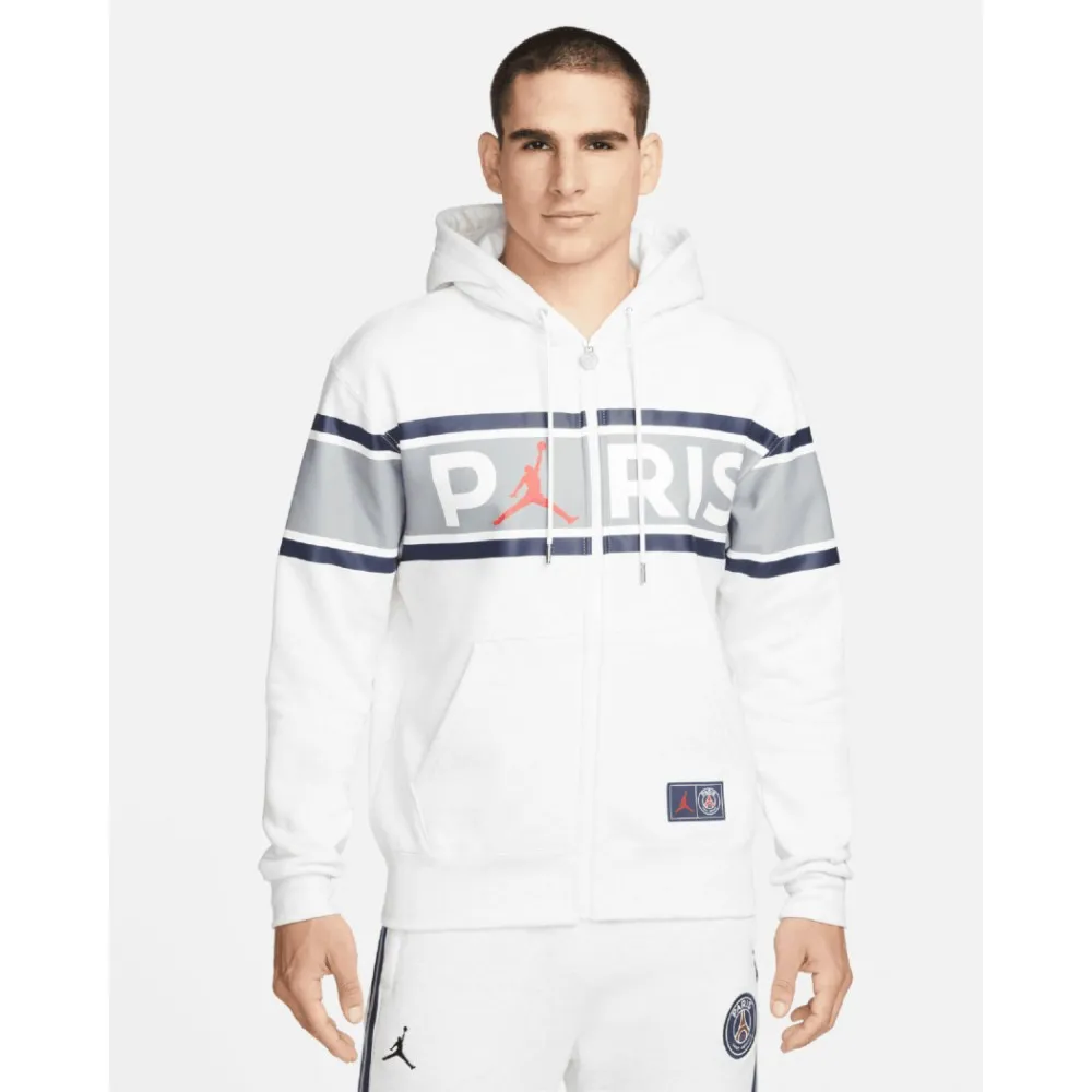 JORDAN - FELPA PARIS SAINT GERMAN - UOMO - BIANCO-BLU - DB6481-051