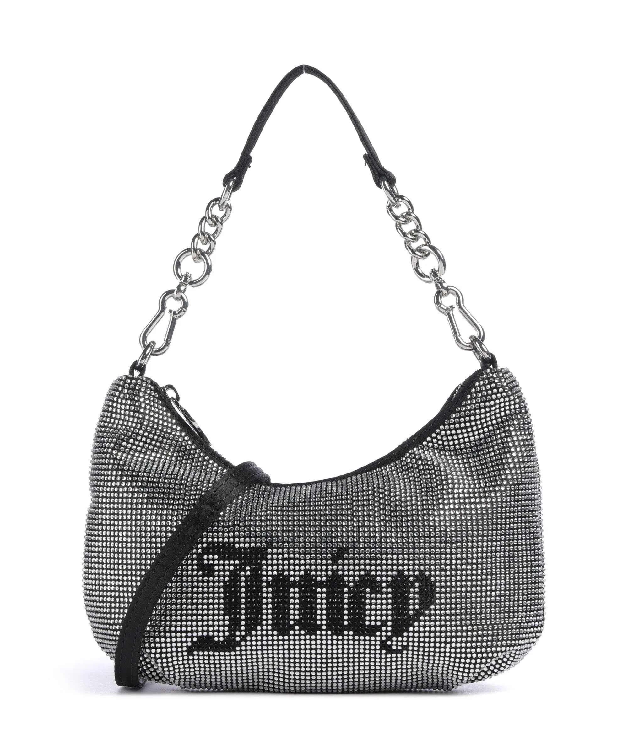  Juicy Couture Hazel S Borsa a spalla poliestere argento/nero  