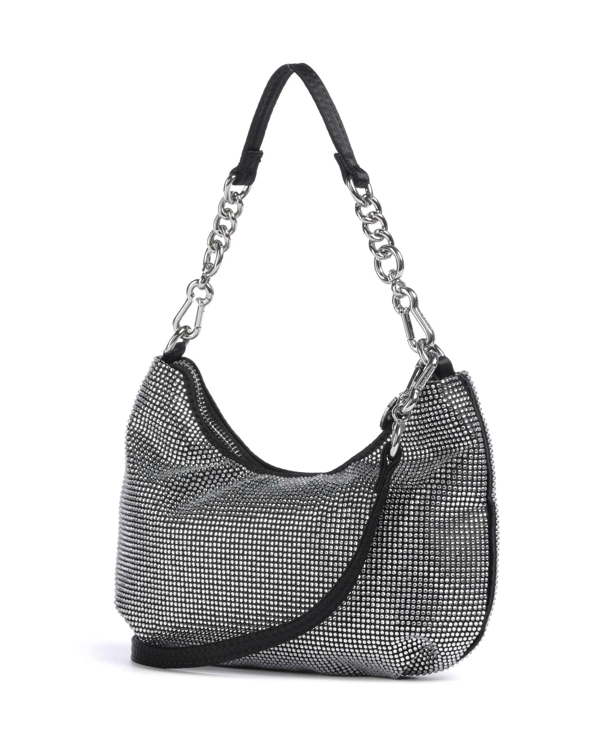  Juicy Couture Hazel S Borsa a spalla poliestere argento/nero  