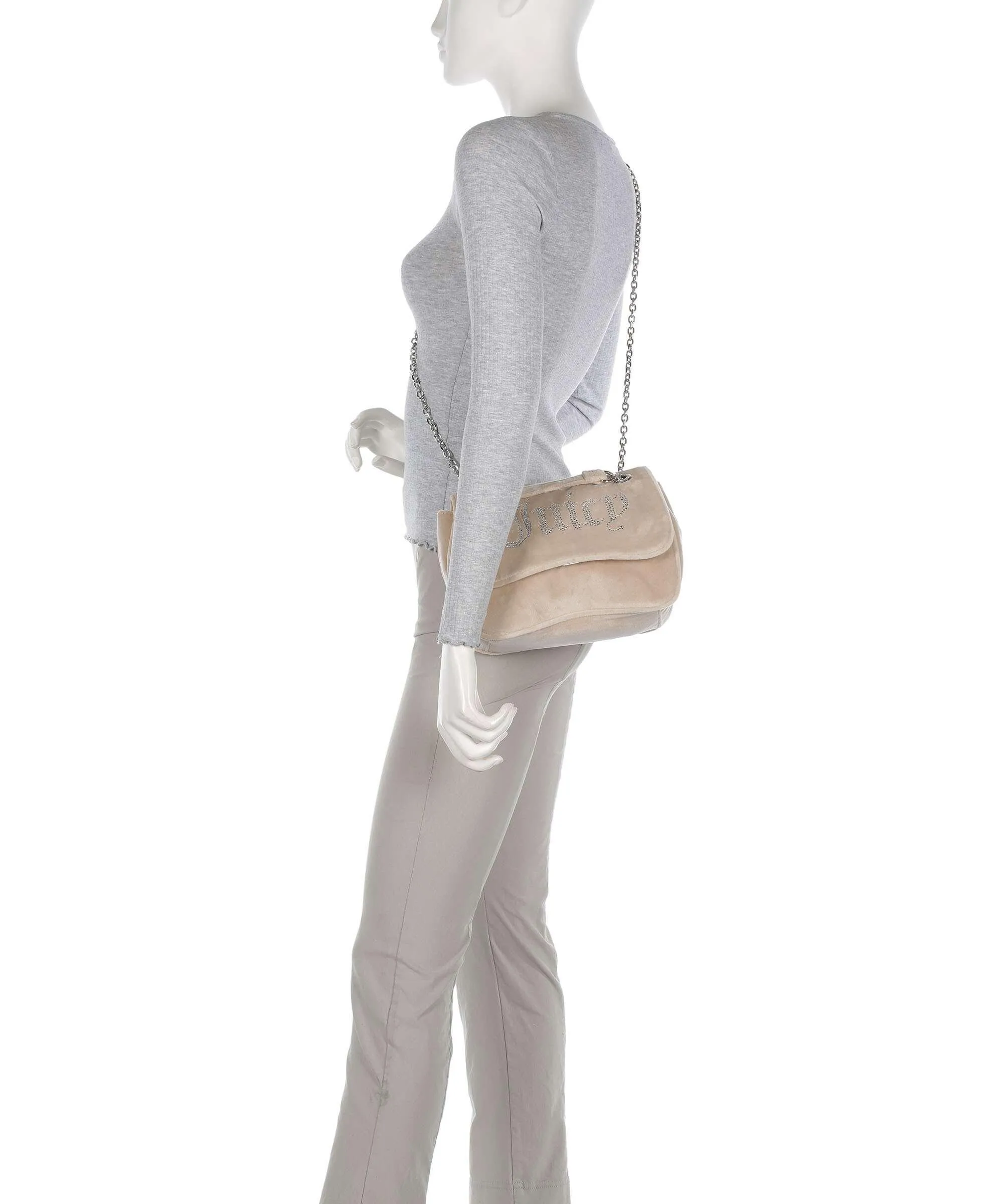  Juicy Couture Kimberly Borsa a spalla poliestere beige  