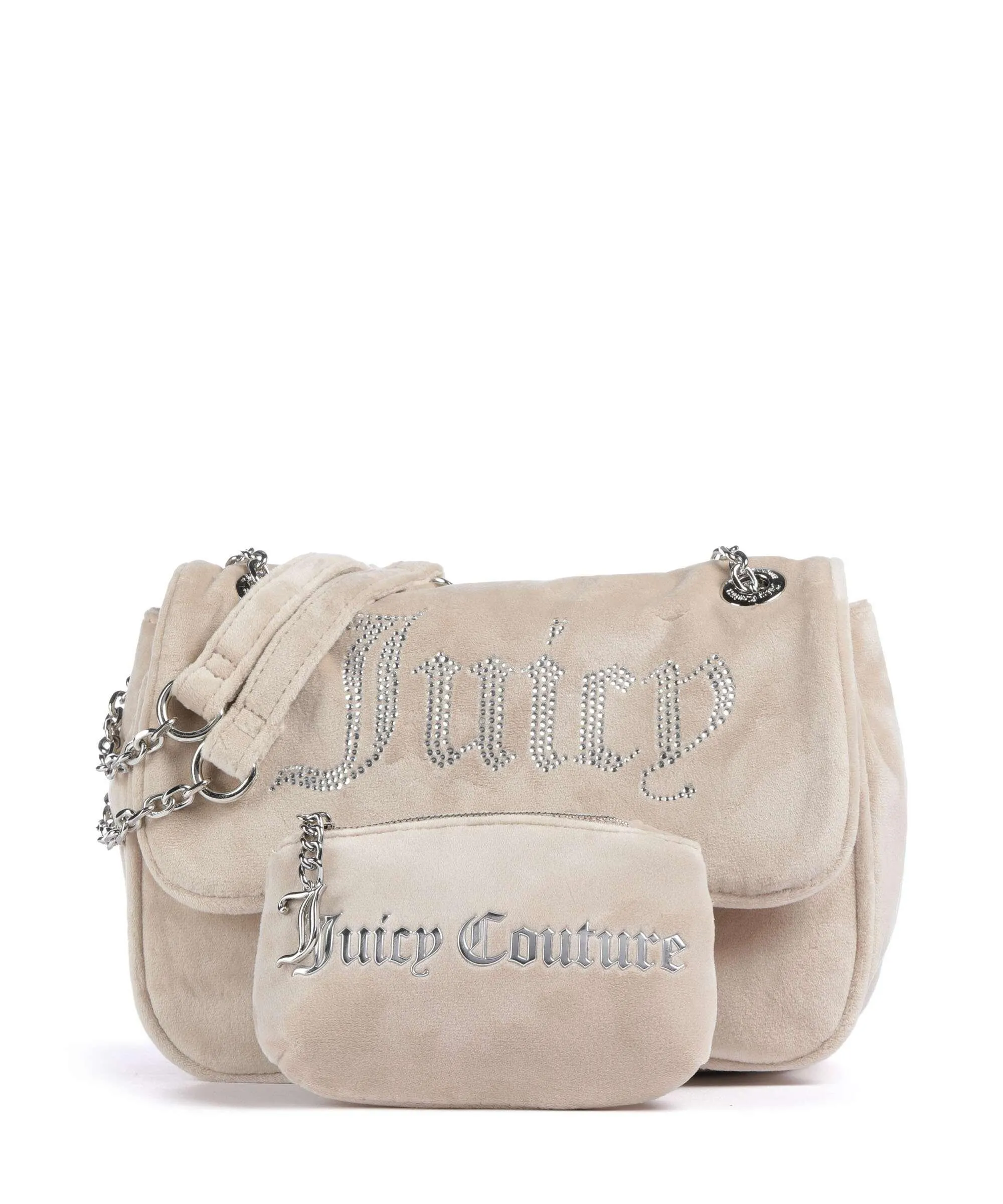  Juicy Couture Kimberly Borsa a spalla poliestere beige  