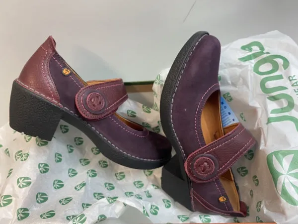 Jungla 7539 scarpa donna bebè in pelle viola