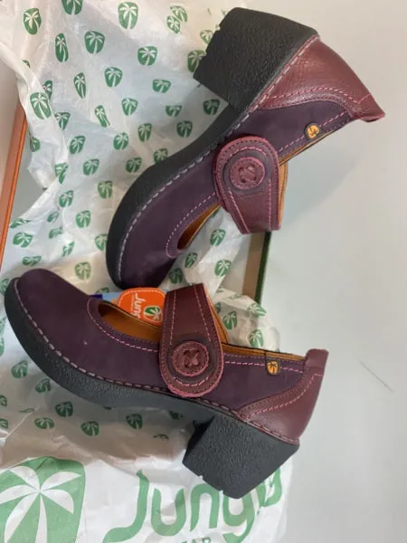 Jungla 7539 scarpa donna bebè in pelle viola