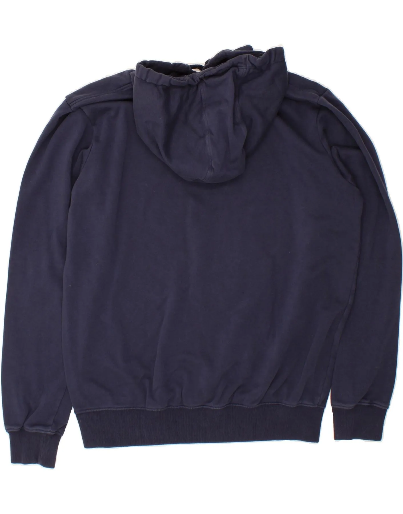 KAPPA Mens Graphic Hoodie Jumper 2XL Navy Blue Cotton