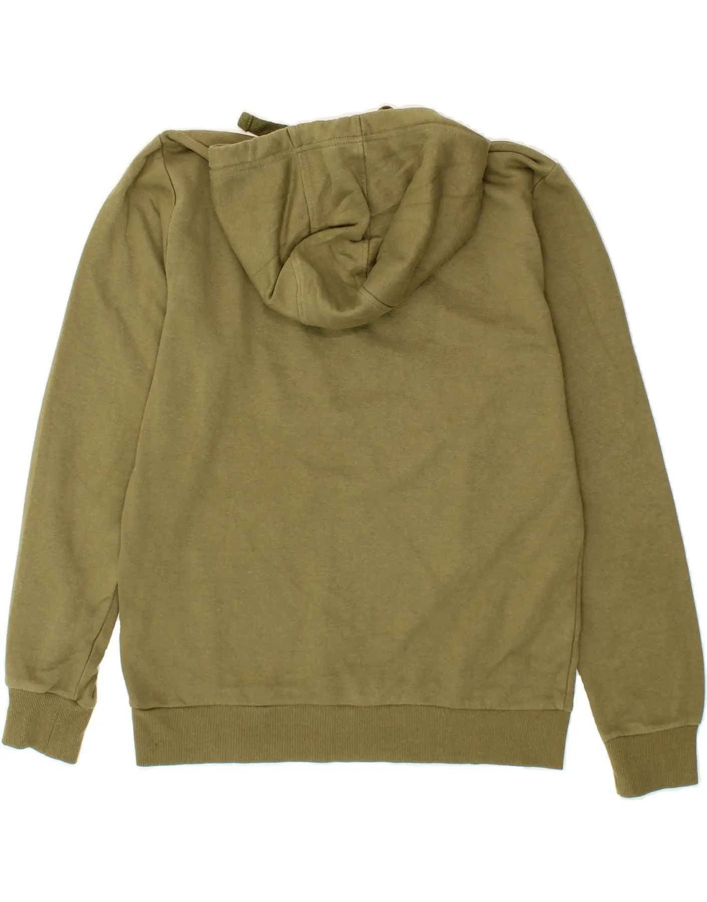 KAPPA Mens Graphic Hoodie Jumper Medium Khaki Cotton