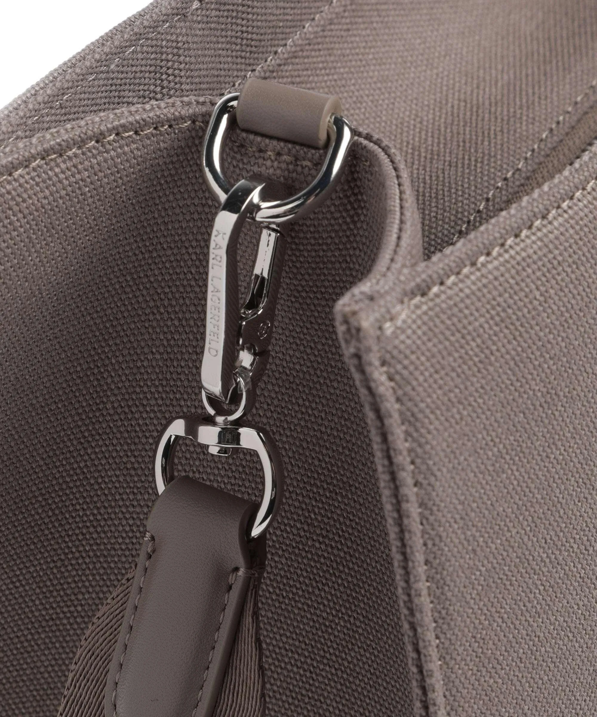  Karl Lagerfeld K/Rue St Guillaume Medium Borsa a mano cotone grigio  