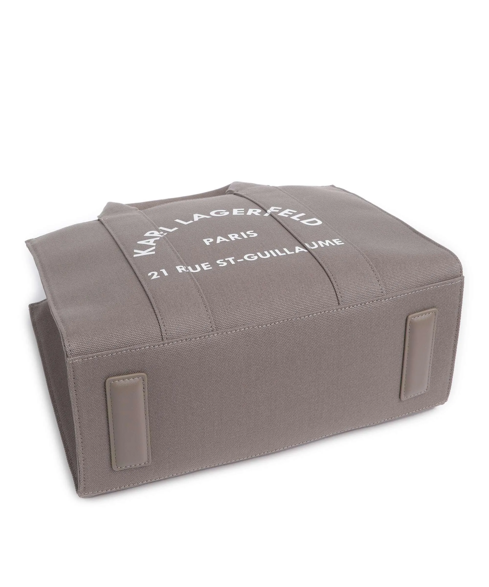  Karl Lagerfeld K/Rue St Guillaume Medium Borsa a mano cotone grigio  