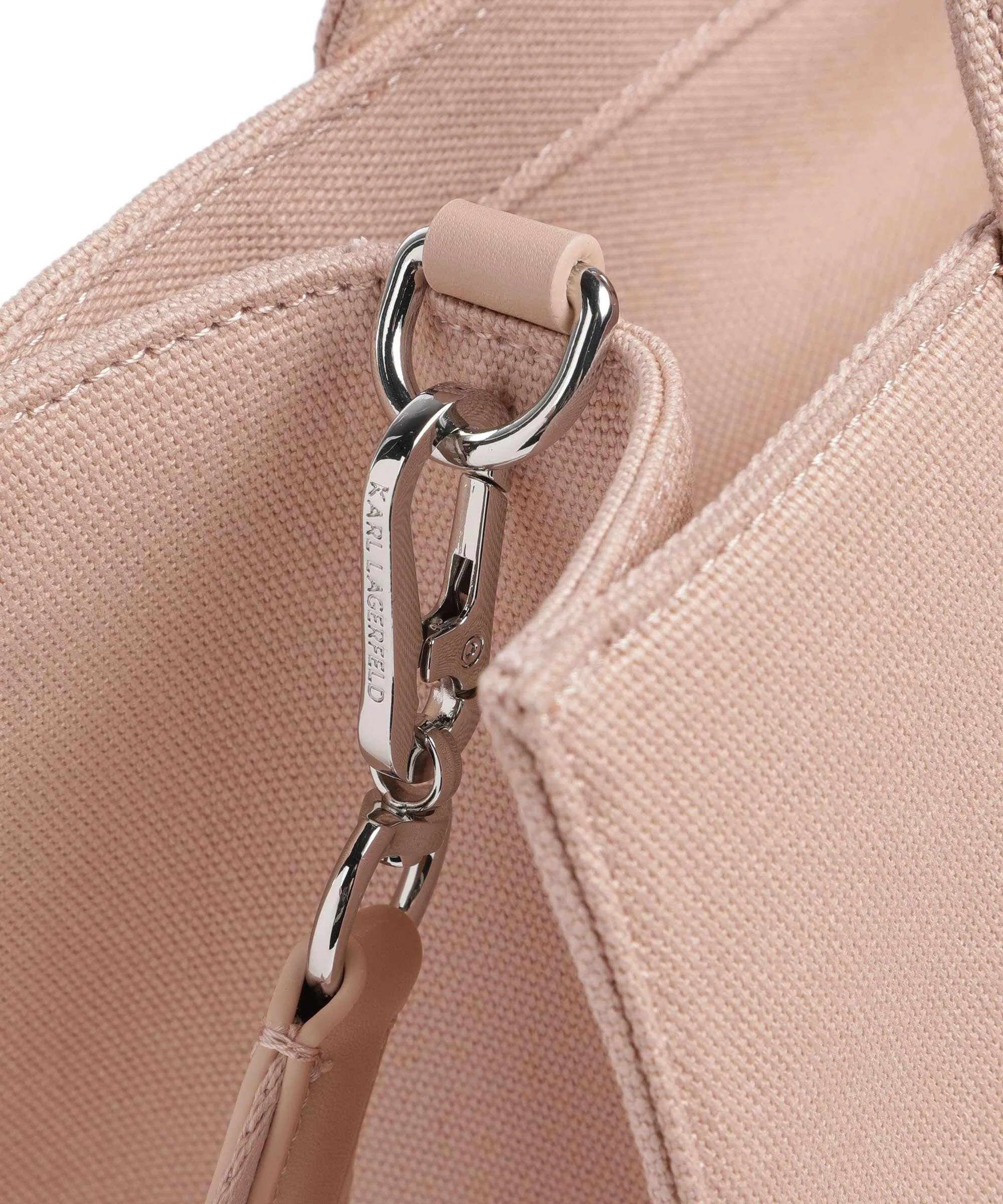  Karl Lagerfeld K/Rue St Guillaume Medium Borsa a mano cotone rosa antico  
