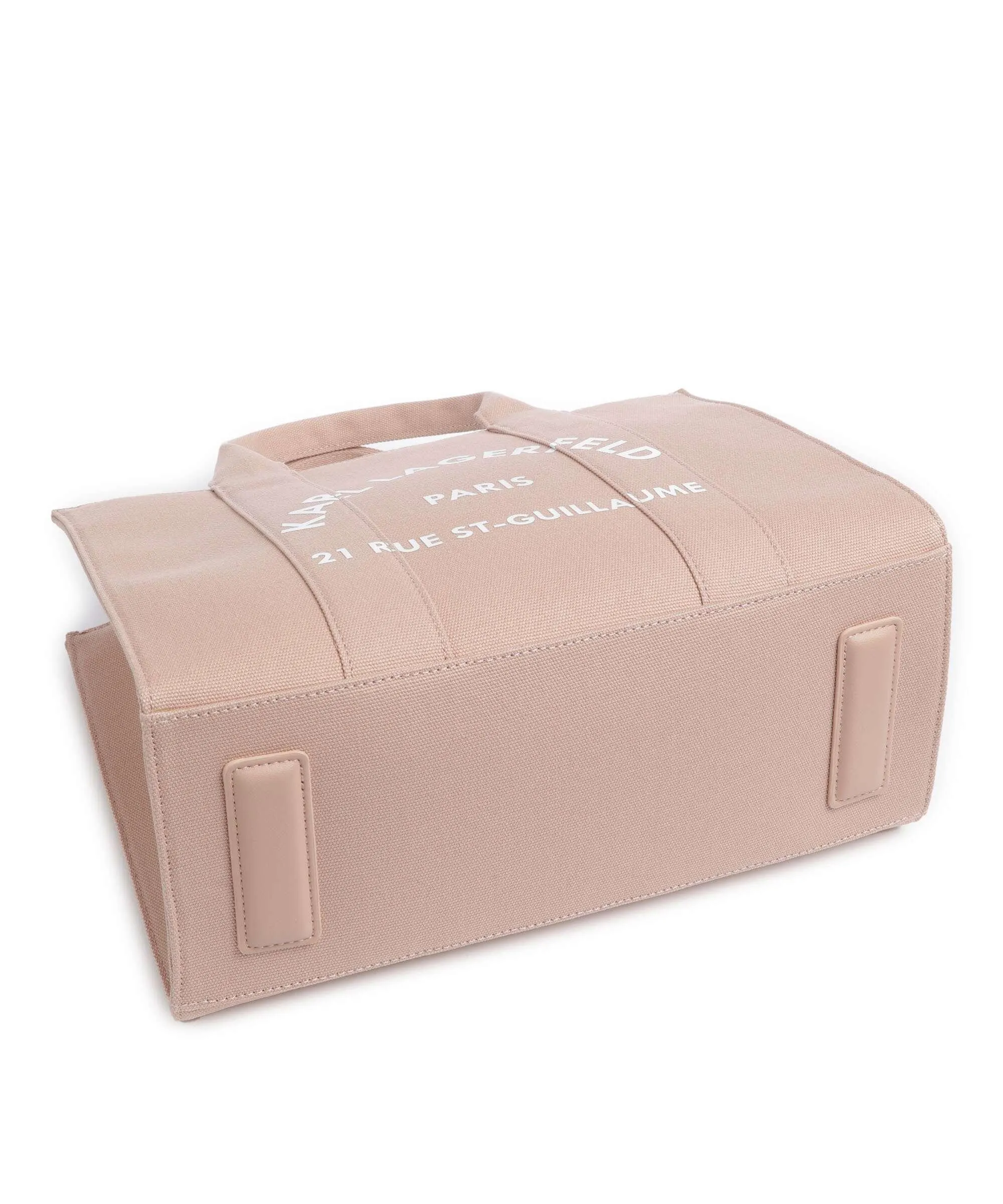 Karl Lagerfeld K/Rue St Guillaume Medium Borsa a mano cotone rosa antico  
