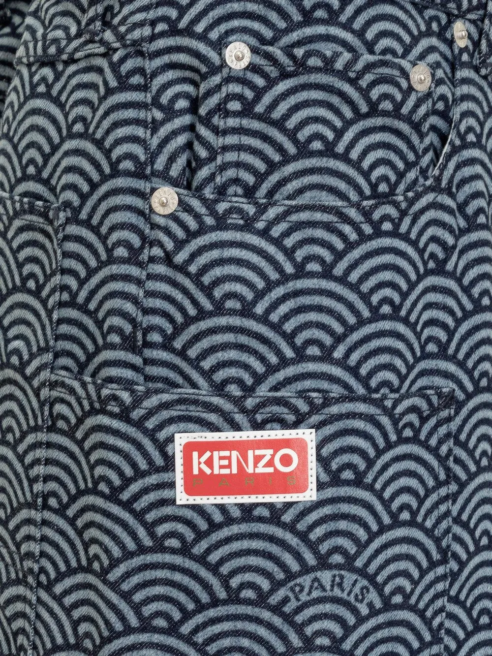 KENZO Jeans Cargo  'Kenzo Seigaiha' 