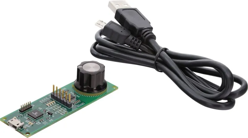 Kit di sviluppo LXK3302AR010 - LX3302A 180 DEGREE ROTARY INDUCTIVE POSITION SENSOR NANO KIT Microchip, con Sensore