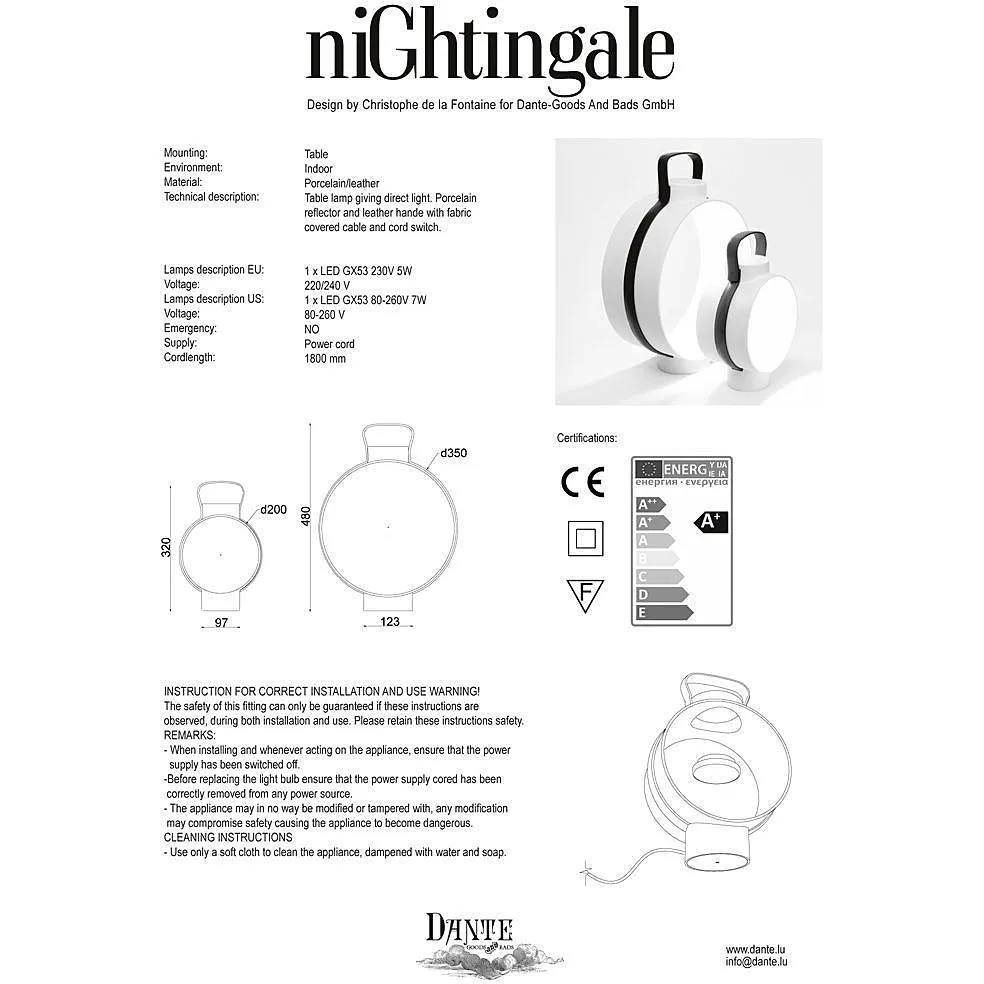 lampada Rosenthal stile Design, Bianco, Beige