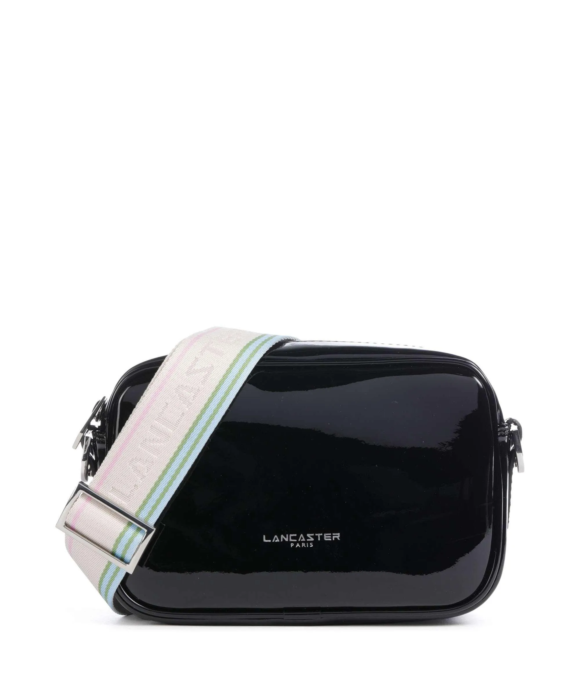  Lancaster Firenze Vernis Borsa a tracolla plastica nero  