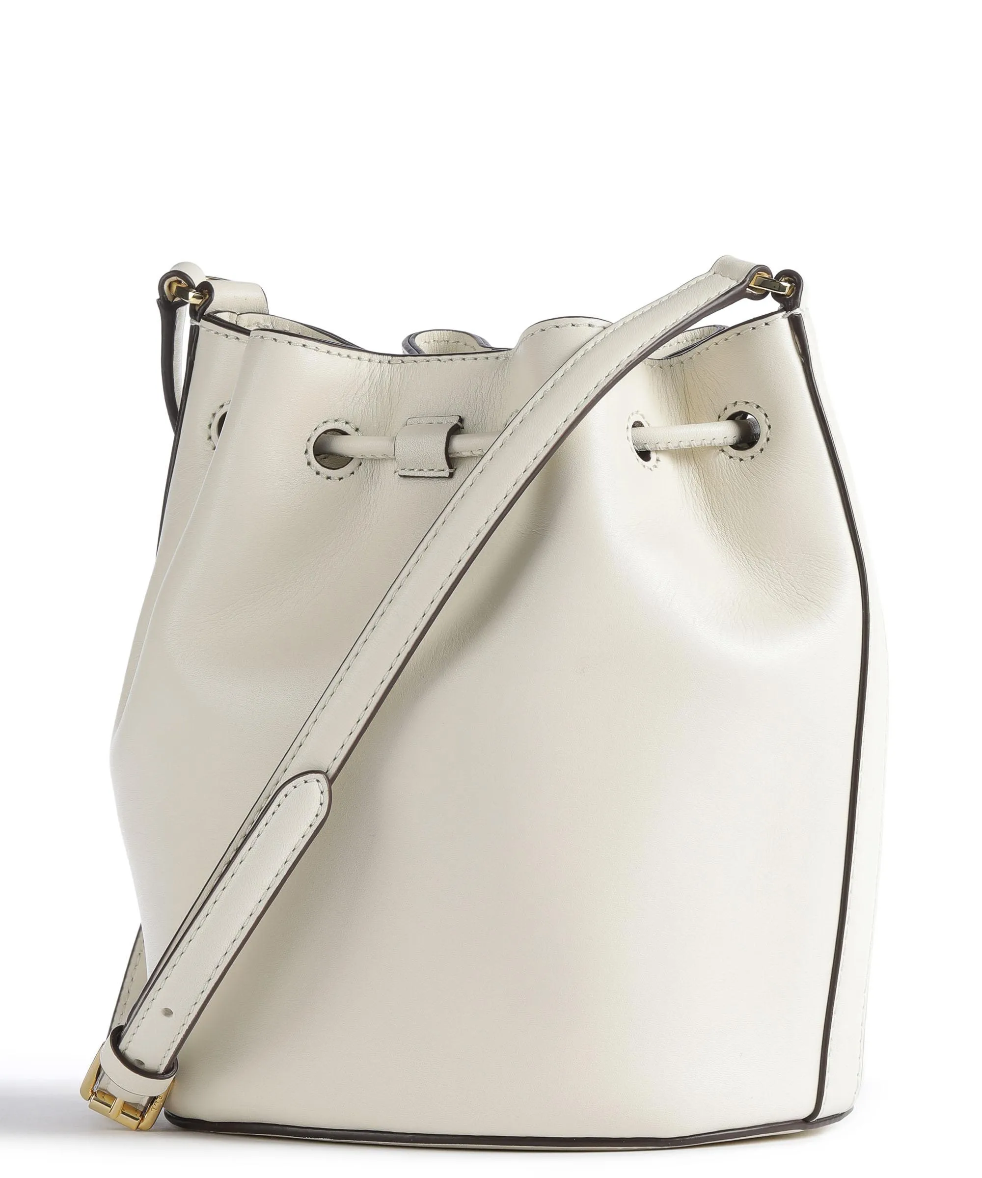  Lauren Ralph Lauren Andie 19 Borsa a secchiello pelle di vacchetta finemente grana avorio  