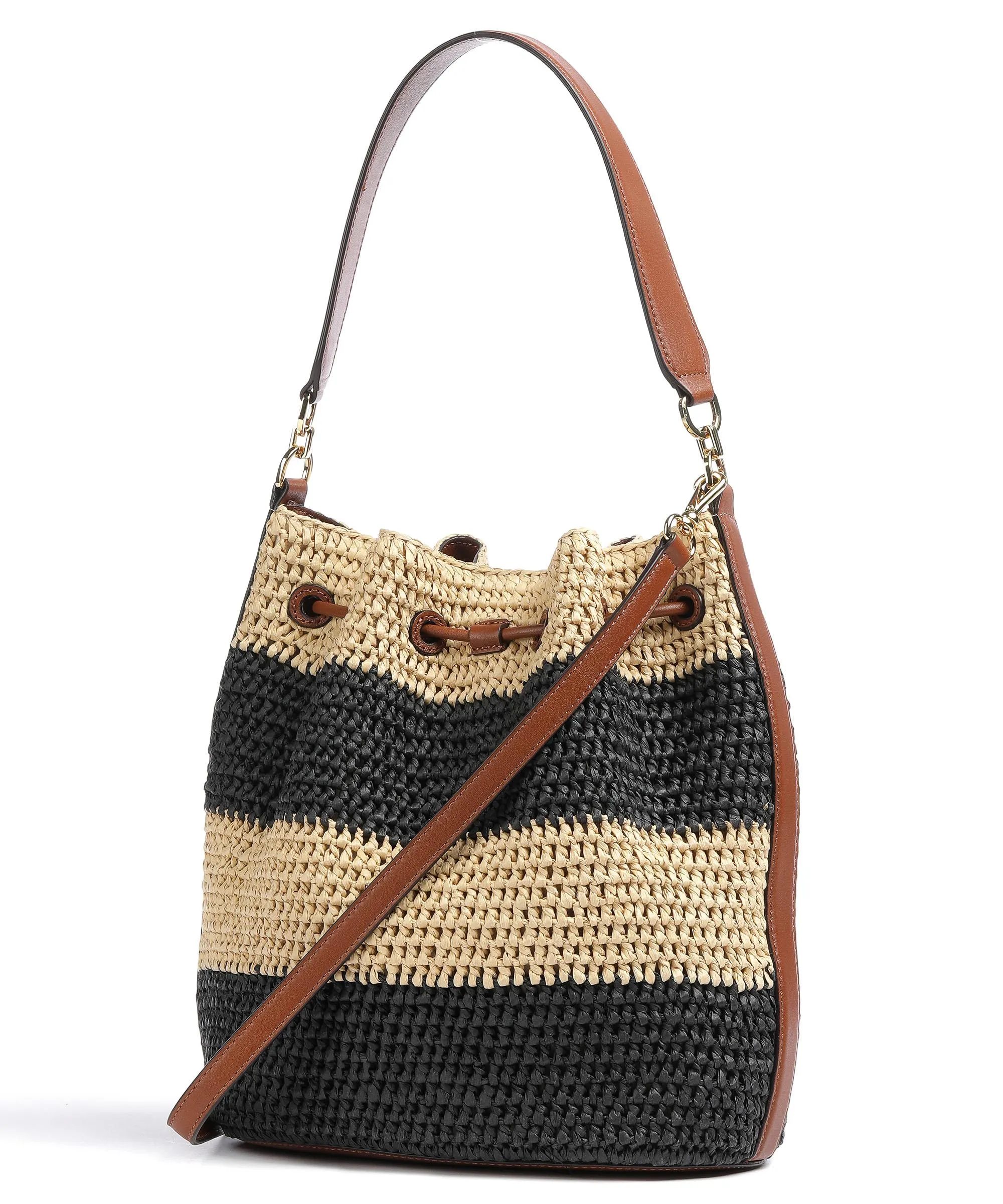  Lauren Ralph Lauren Andie 25 Borsa a secchiello carta natura/nero  