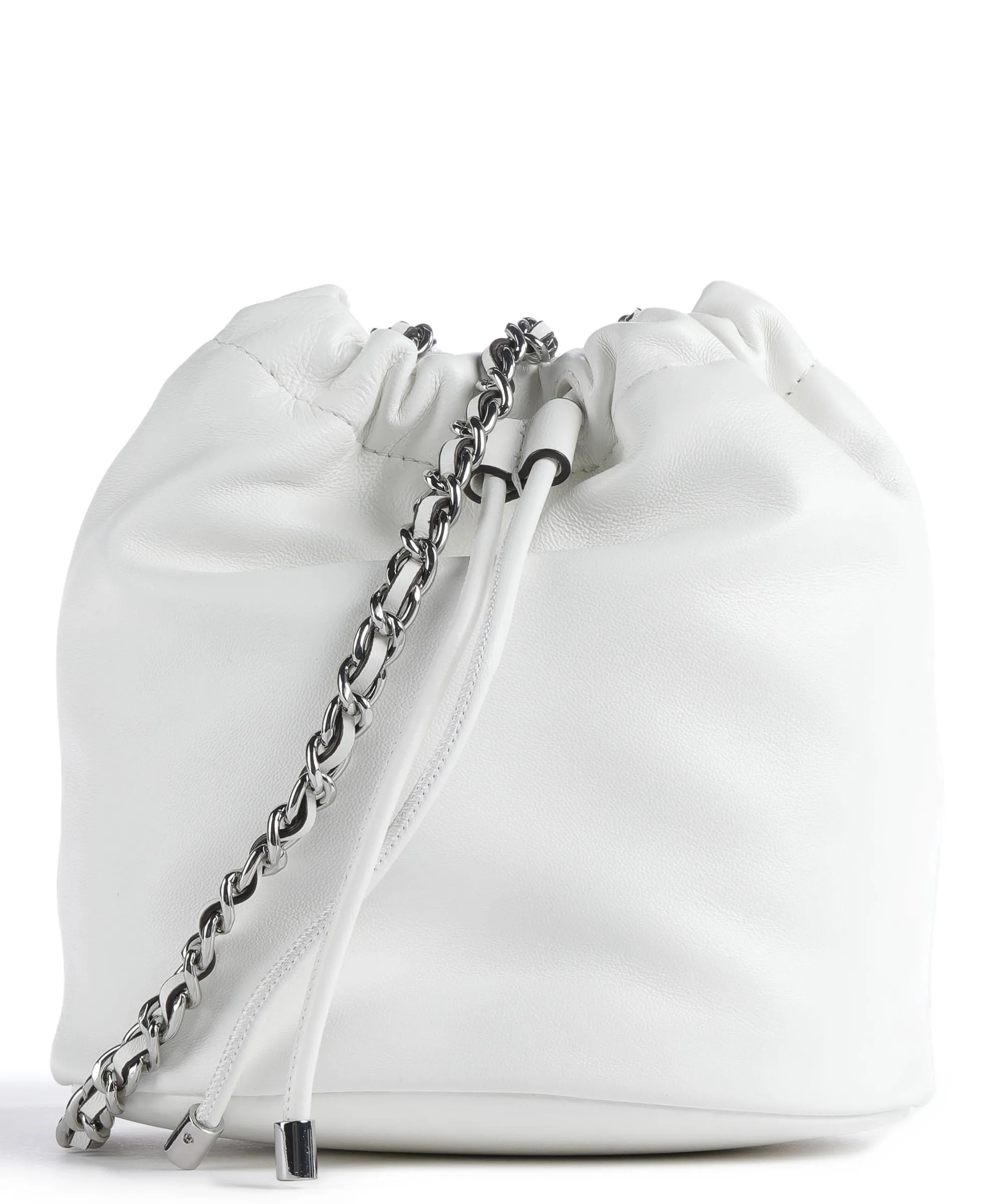  Lauren Ralph Lauren Emmy 19 Borsa a secchiello pelle di pecora bianco  