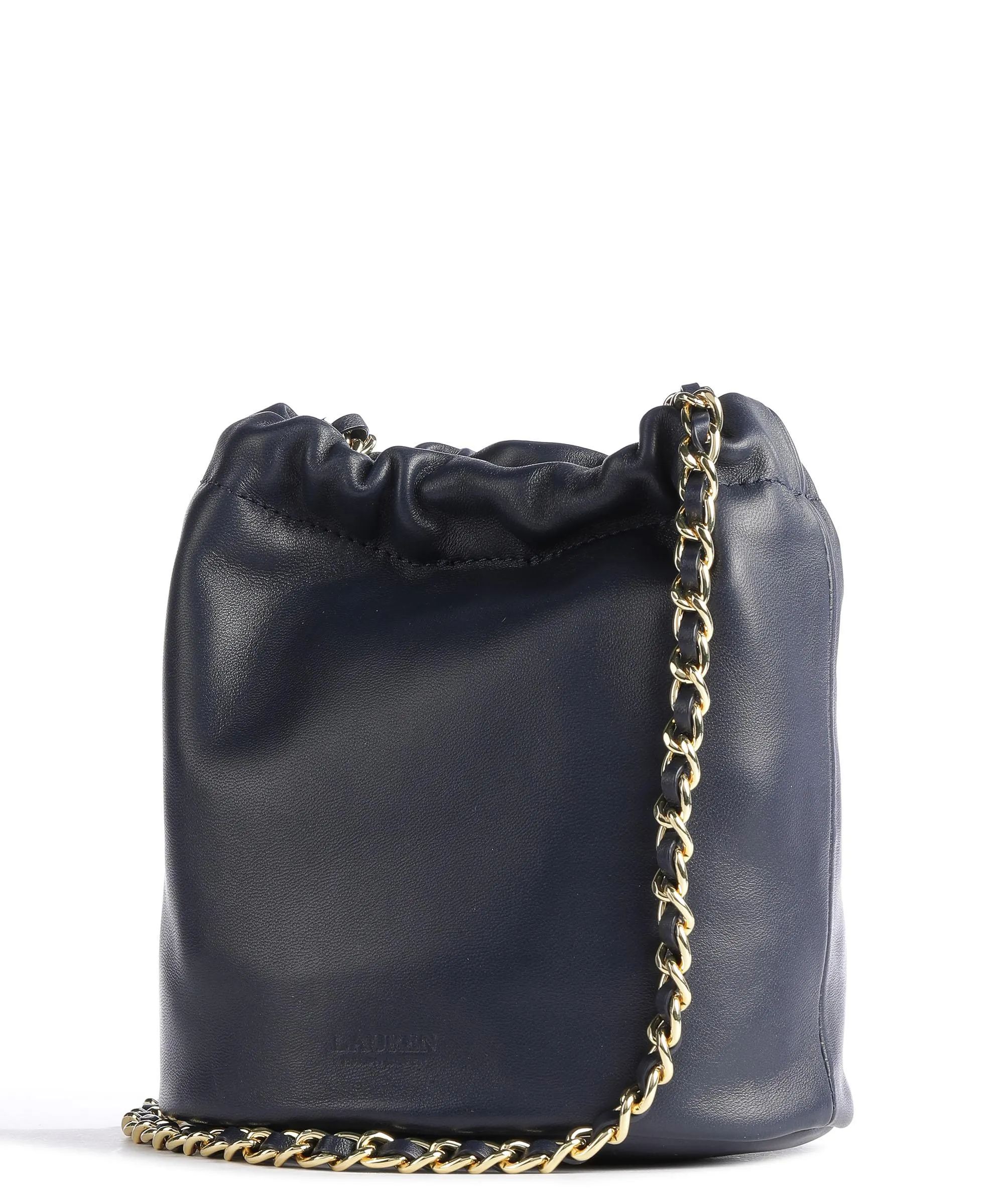  Lauren Ralph Lauren Emmy 19 Borsa a secchiello pelle di pecora navy  