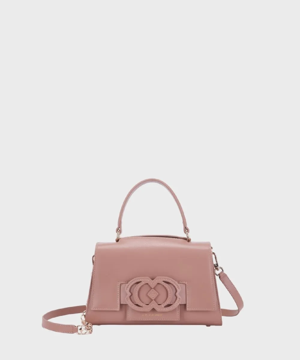 Le Carrie Finger borsa a tracolla, pelle beige