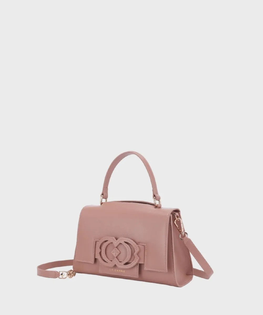 Le Carrie Finger borsa a tracolla, pelle beige