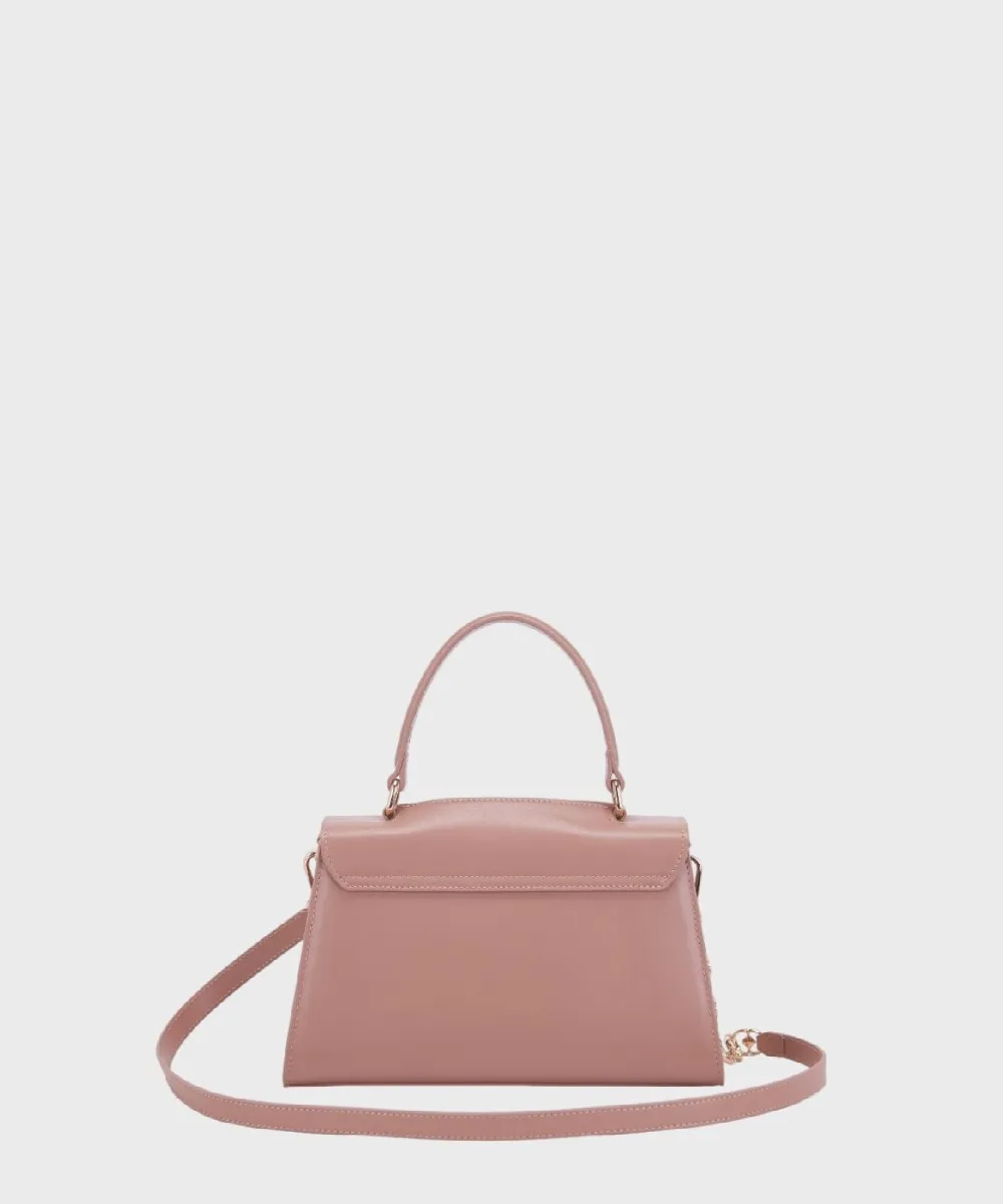 Le Carrie Finger borsa a tracolla, pelle beige