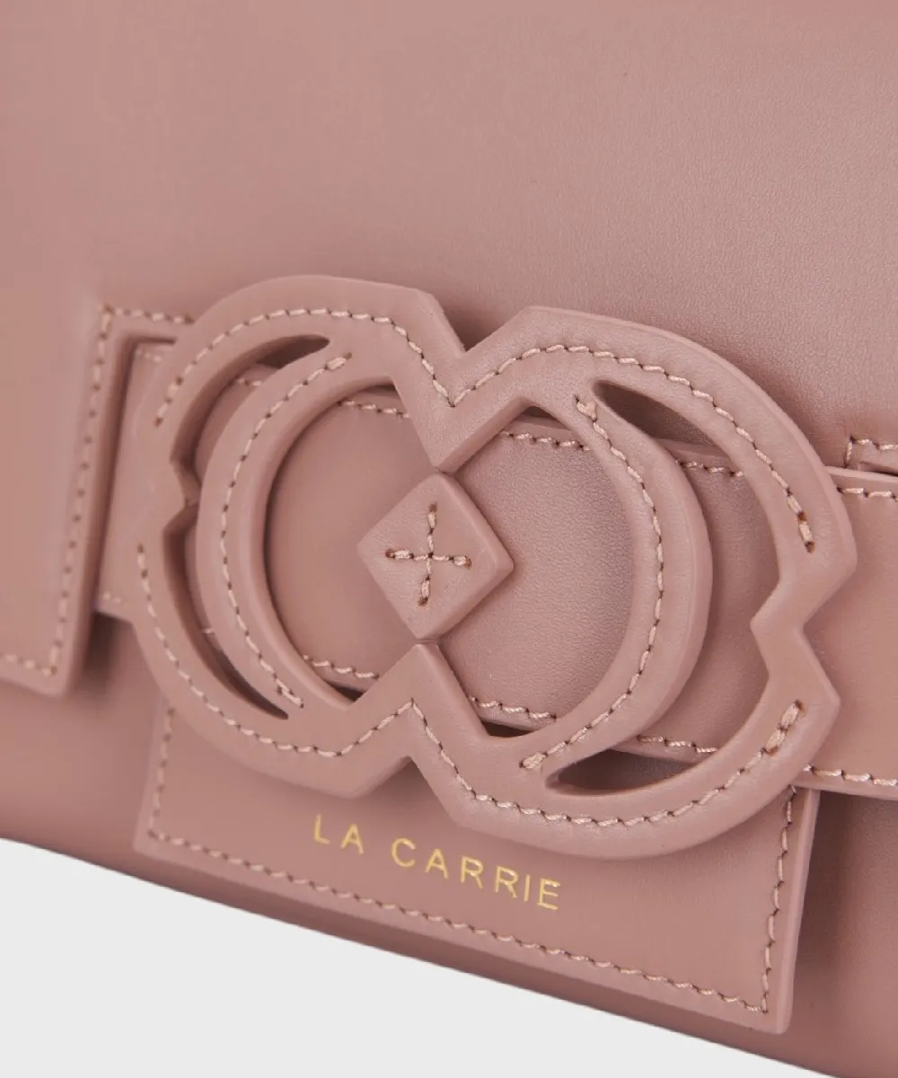 Le Carrie Finger borsa a tracolla, pelle beige