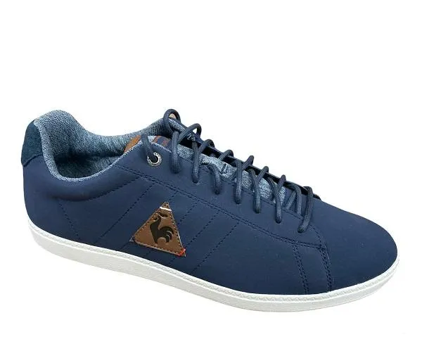 Le Coq Sportif men's sneakers shoe in Courtcraft canvas 1620413 blue