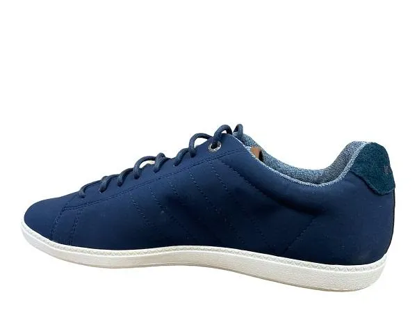 Le Coq Sportif men's sneakers shoe in Courtcraft canvas 1620413 blue