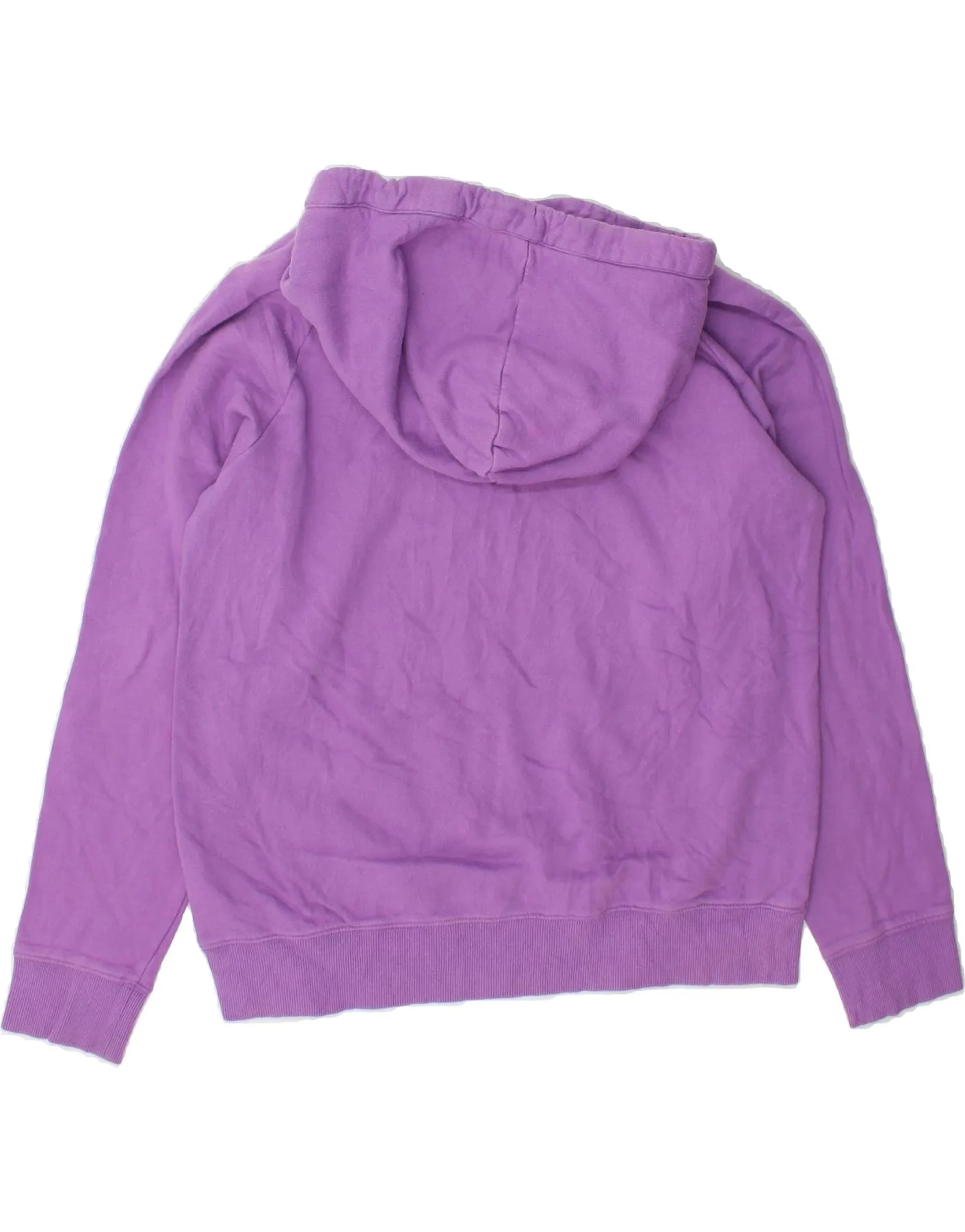 LEE Womens Hoodie Jumper UK 14 Medium Purple Cotton