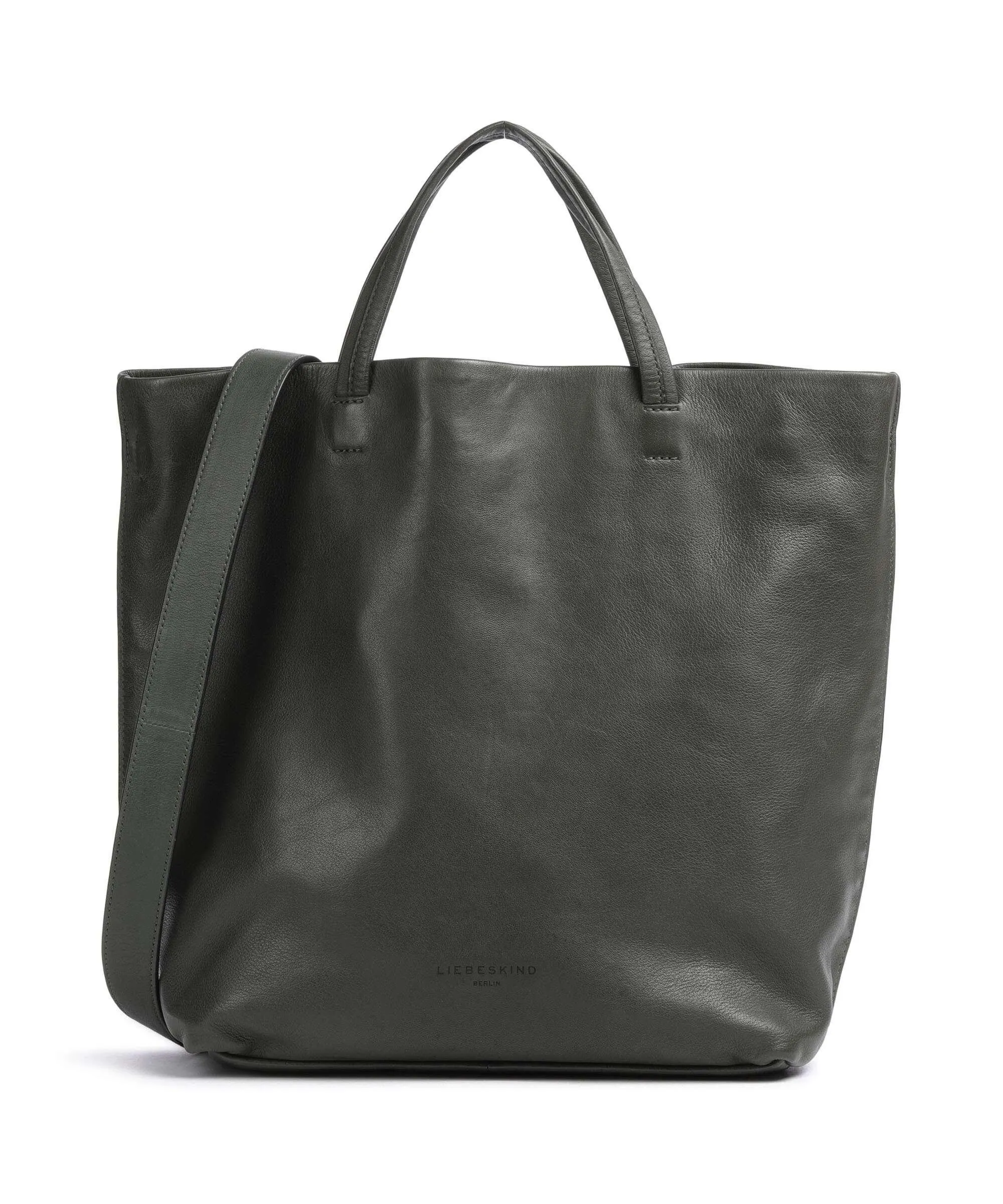  Liebeskind Hera Sheep Natural L Borsa a mano pelle di pecora verde scuro  