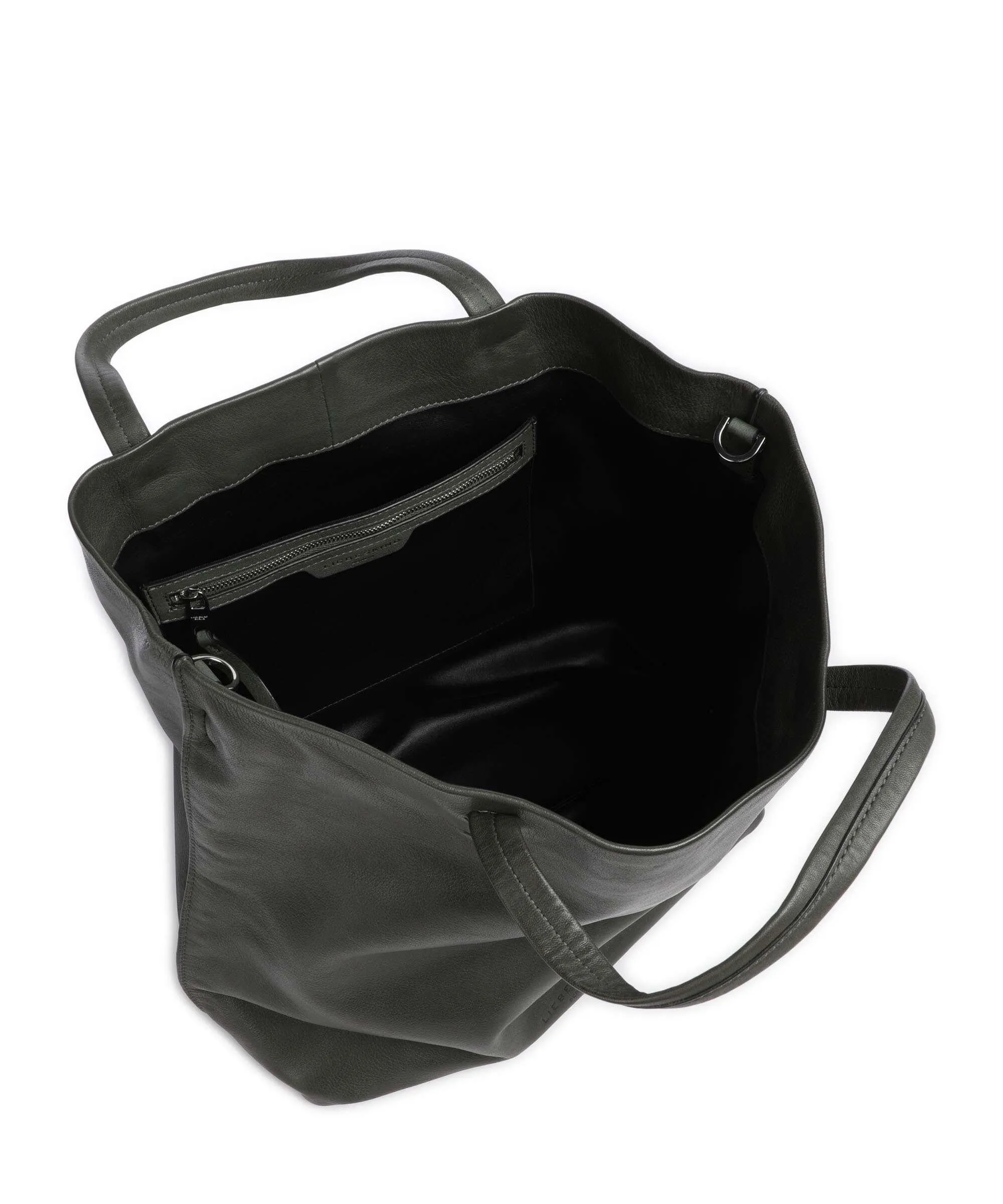  Liebeskind Hera Sheep Natural L Borsa a mano pelle di pecora verde scuro  