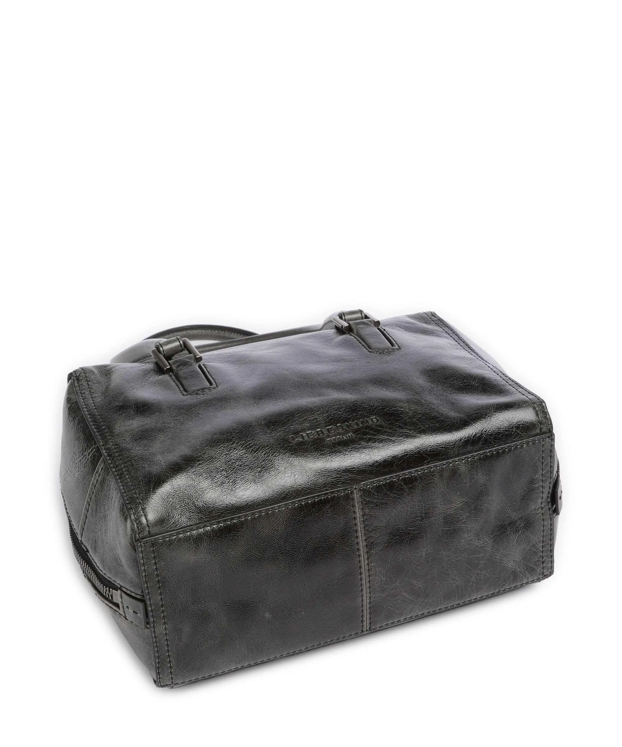  Liebeskind Kayla Lack Distressed M Borsa a spalla pelle bovina grigio scuro  