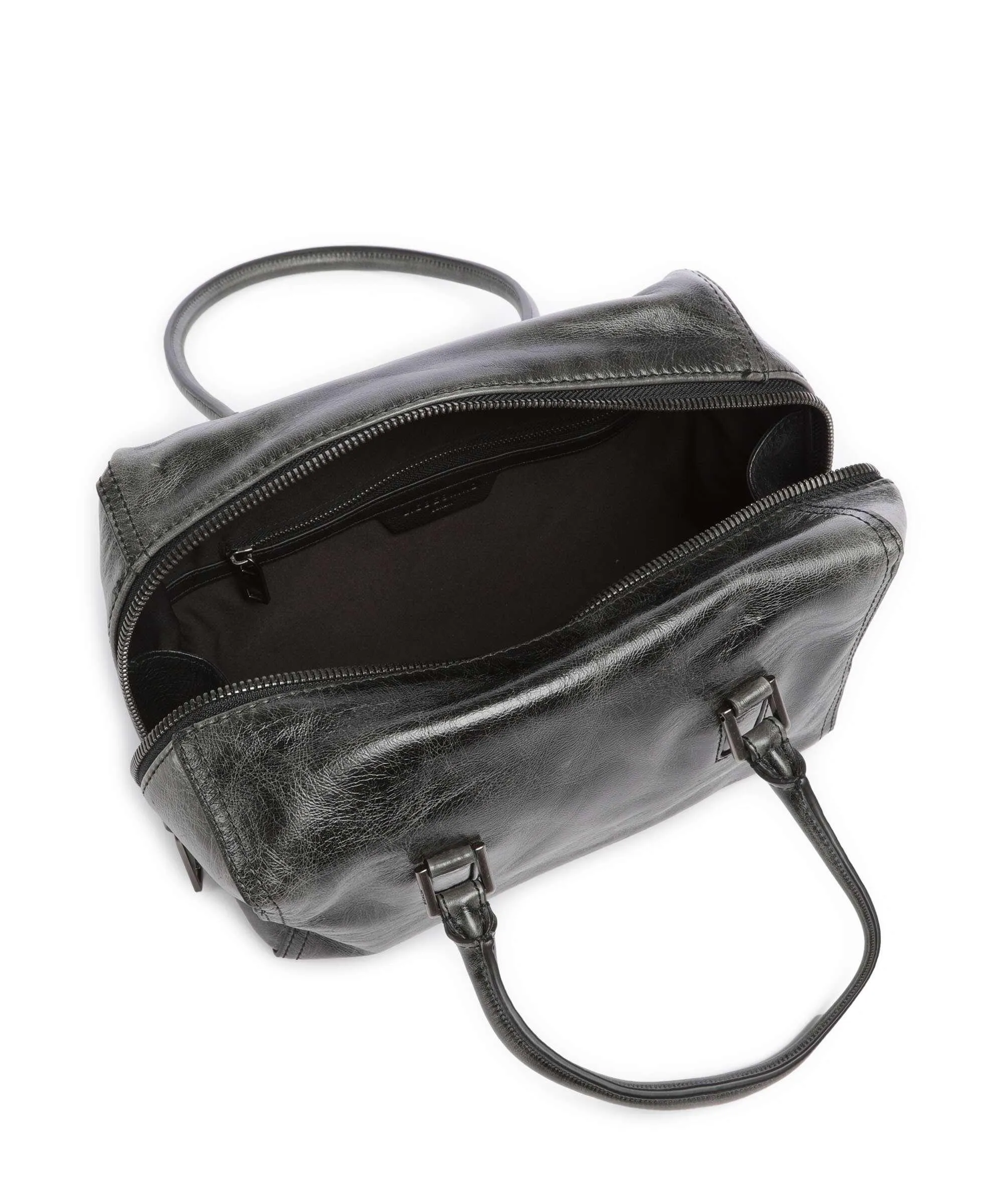 Liebeskind Kayla Lack Distressed M Borsa a spalla pelle bovina grigio scuro  