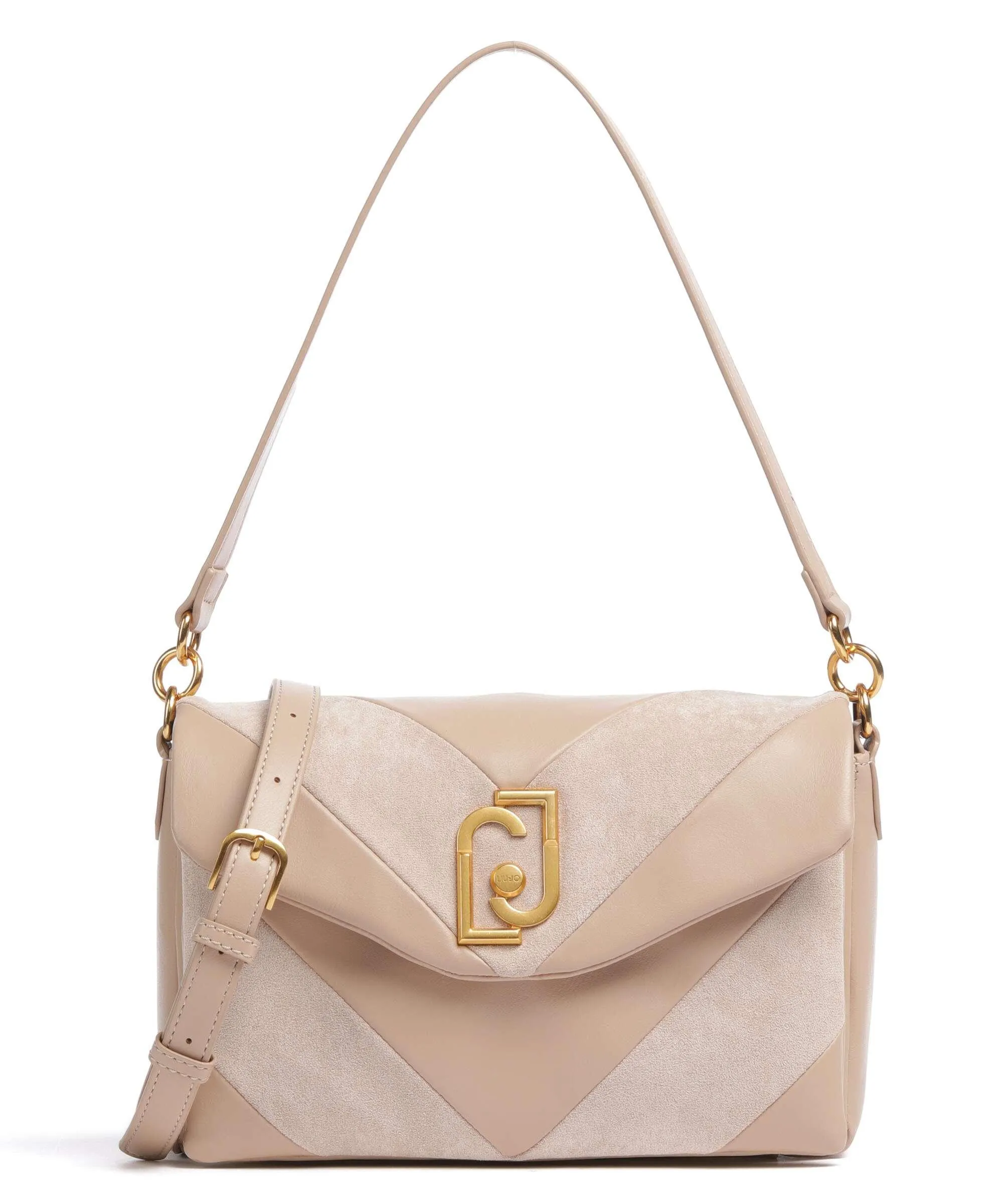  Liu Jo Philesia Borsa a spalla pelle sintetica, poliestere beige  