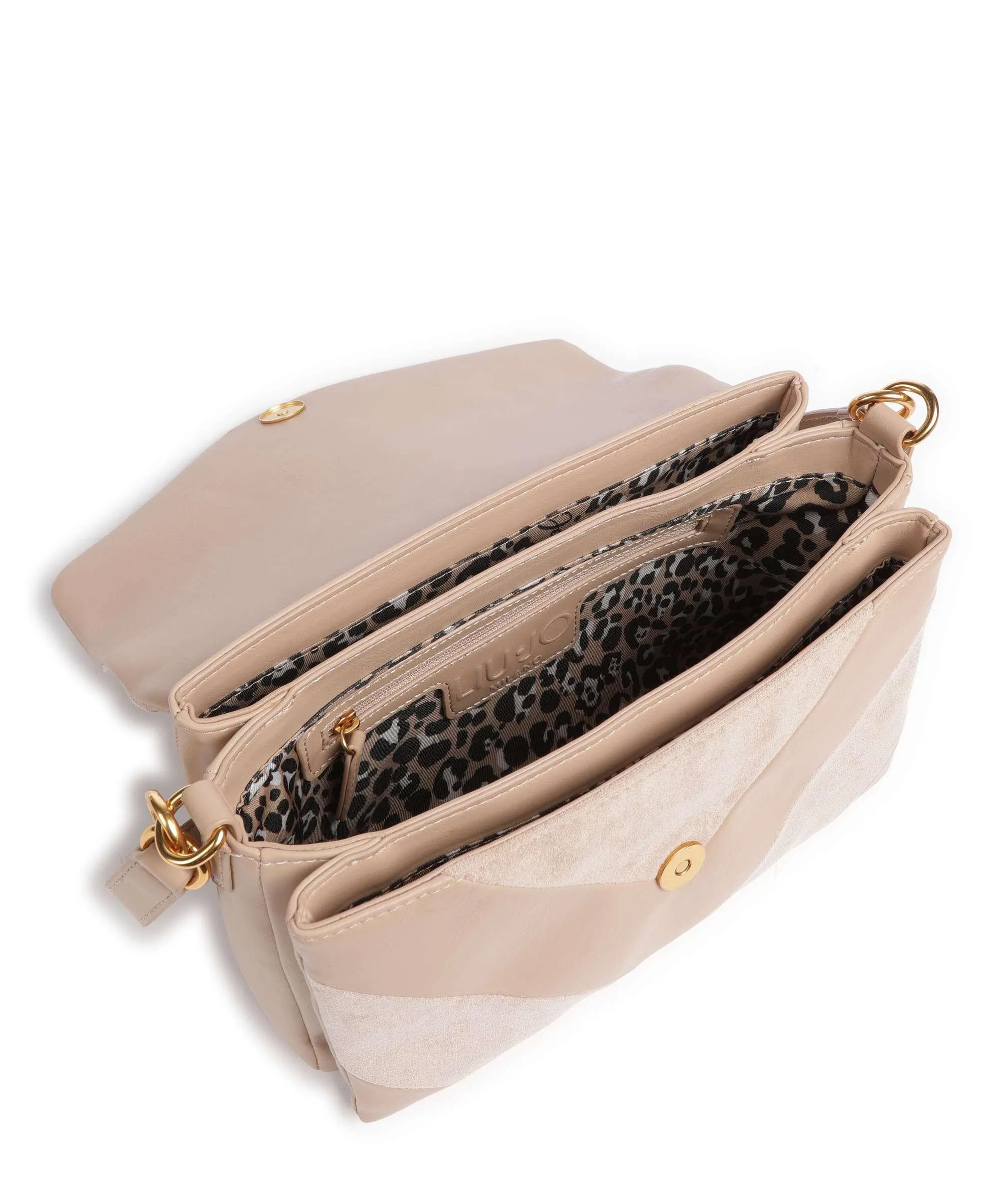  Liu Jo Philesia Borsa a spalla pelle sintetica, poliestere beige  