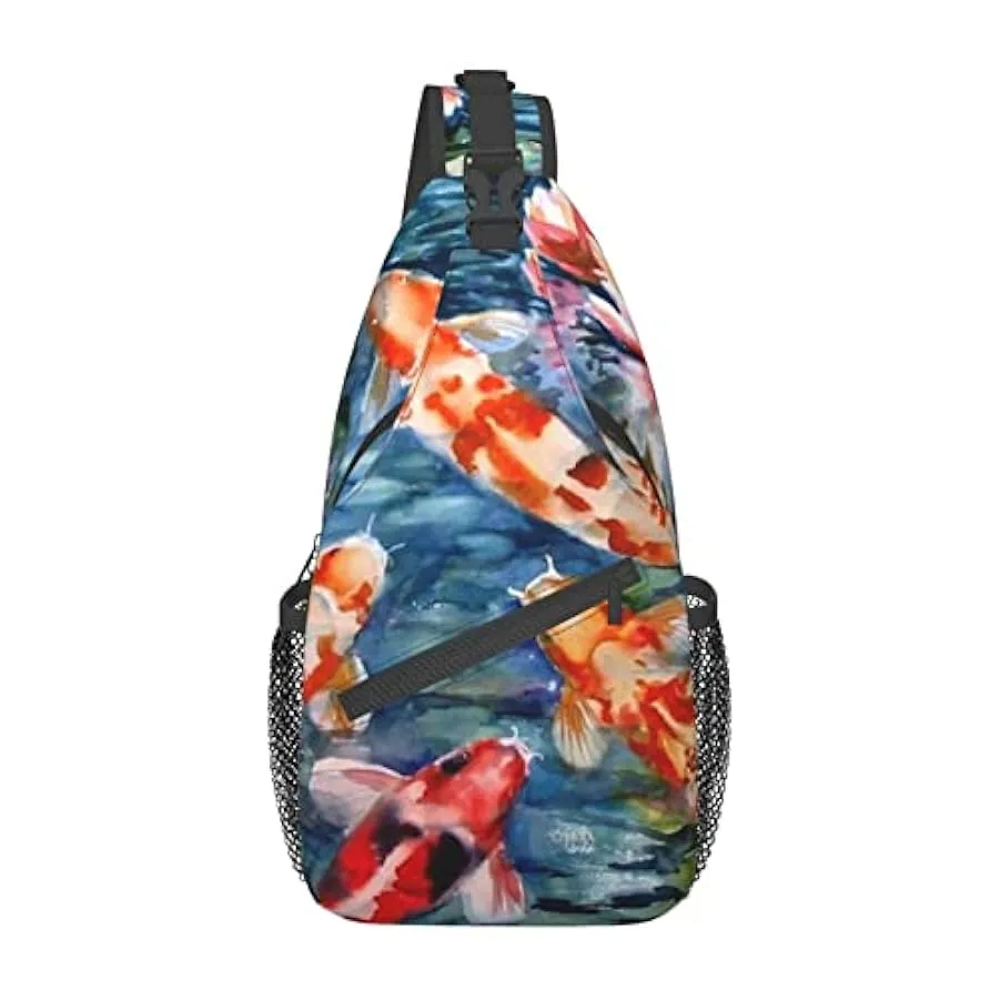 Lsjuee Borsa a tracolla diagonale casual unisex Circle, zaino multiuso a tracolla da viaggio, zaino da escursionismo 175413207