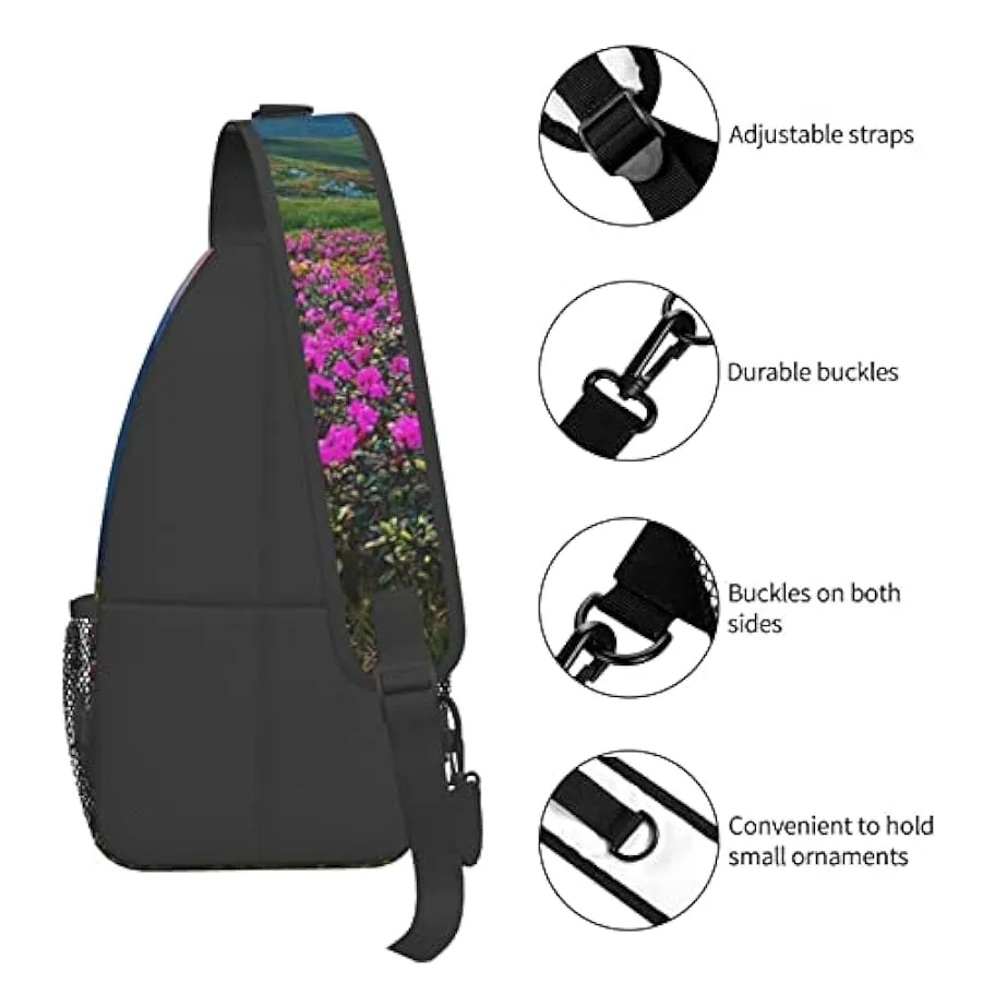 Lsjuee Borsa a tracolla diagonale casual unisex Circle, zaino multiuso a tracolla da viaggio, zaino da escursionismo 175413207