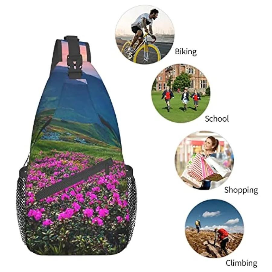 Lsjuee Borsa a tracolla diagonale casual unisex Circle, zaino multiuso a tracolla da viaggio, zaino da escursionismo 175413207