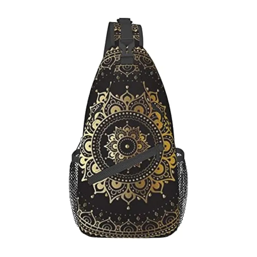 Lsjuee Borsa a tracolla diagonale casual unisex Circle, zaino multiuso a tracolla da viaggio, zaino da escursionismo 175413207