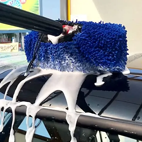 Mafra, Condom Wash, Guanto in Microfibra per la Spazzola dell'Autolavaggio Blu