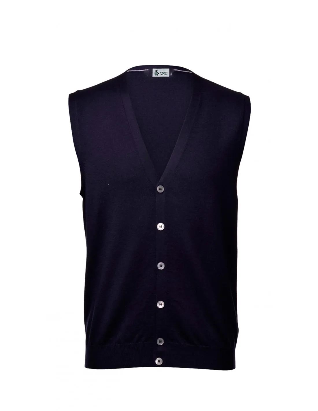 Maglia cardigan gilet sm p lana blu taglie forti